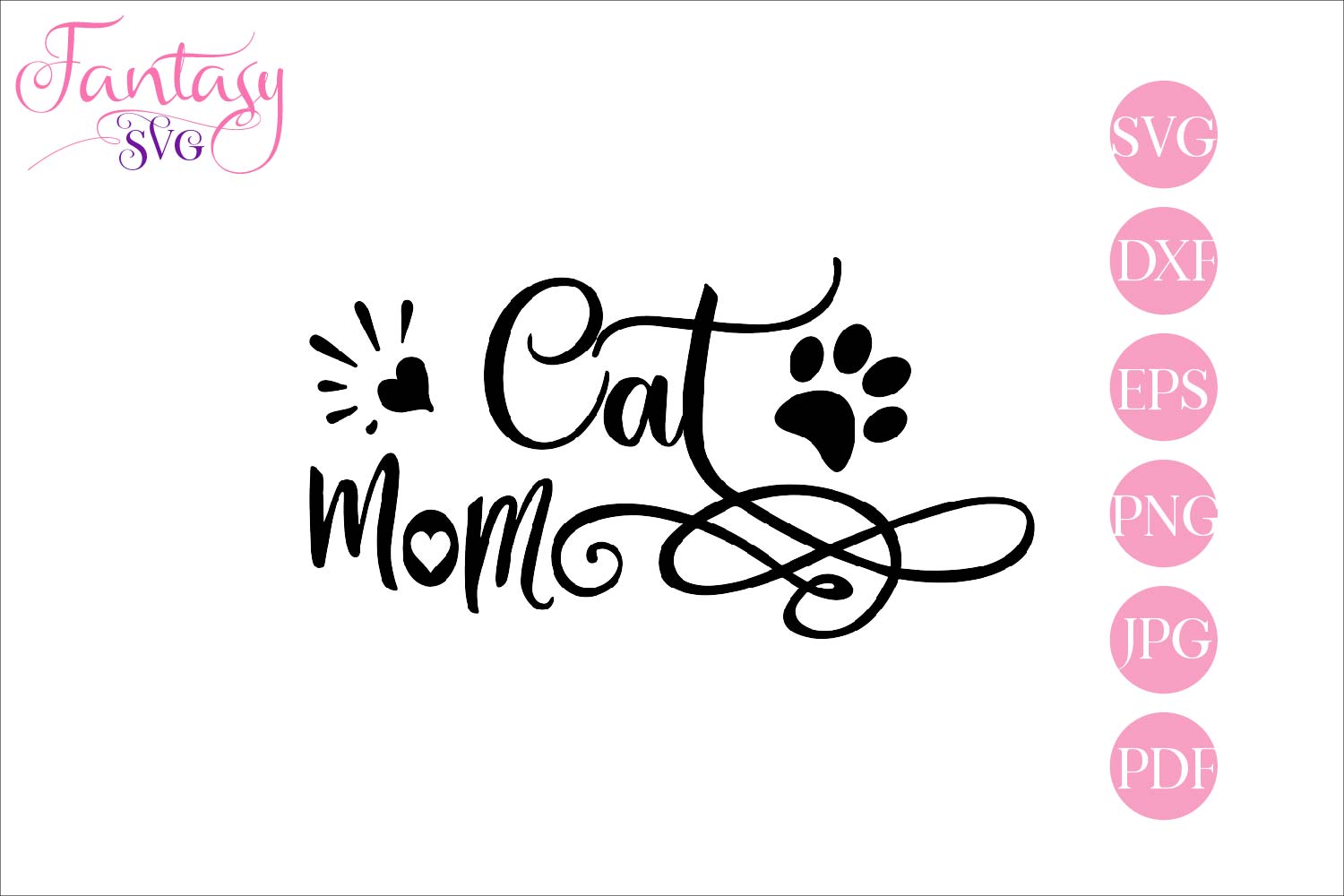 Cat mom - svg cut file (268294) | SVGs | Design Bundles