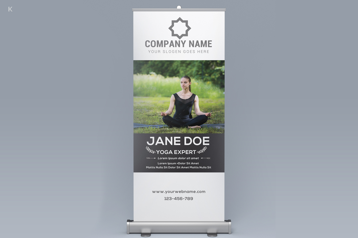 yoga rollup banner rollup banner