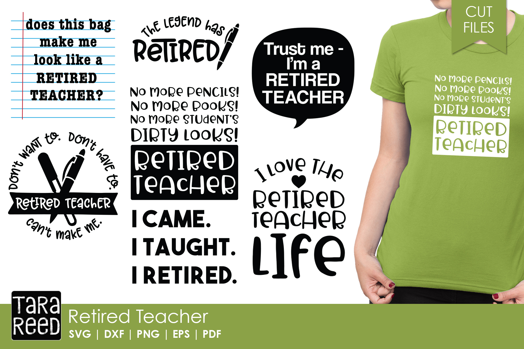 Download Retired Teacher - School SVG and Cut Files for Crafters