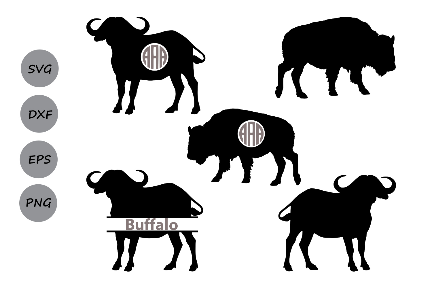 Download Buffalo Svg, Buffalo Monogram SVG, Buffalo silhouette ...