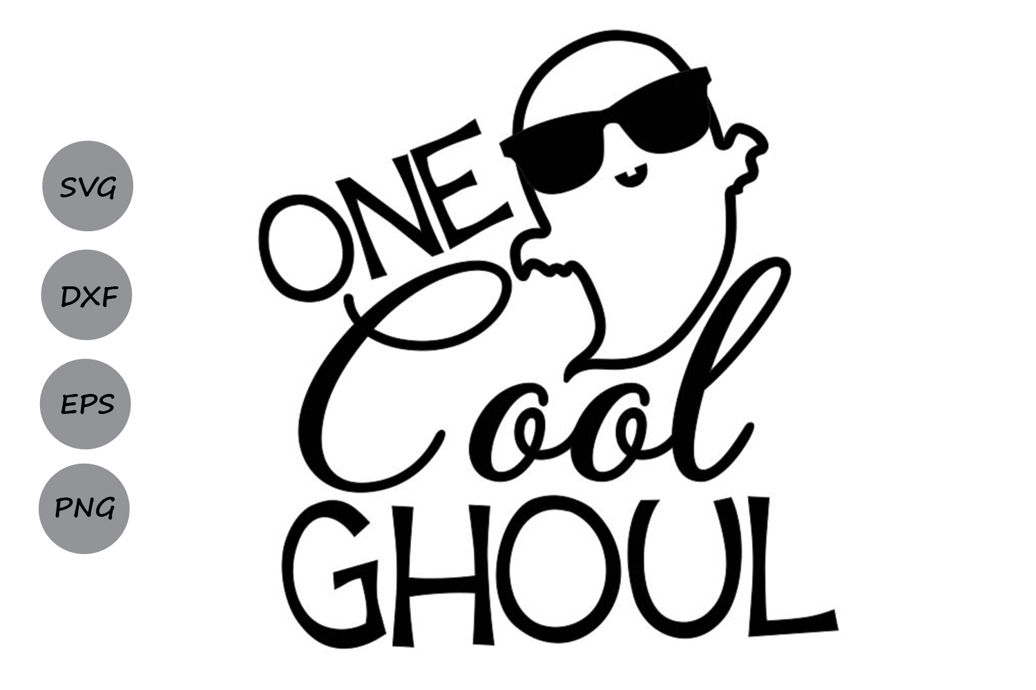 Download One Cool Ghoul Svg, Halloween Svg, Ghost Svg, Ghoul Svg.