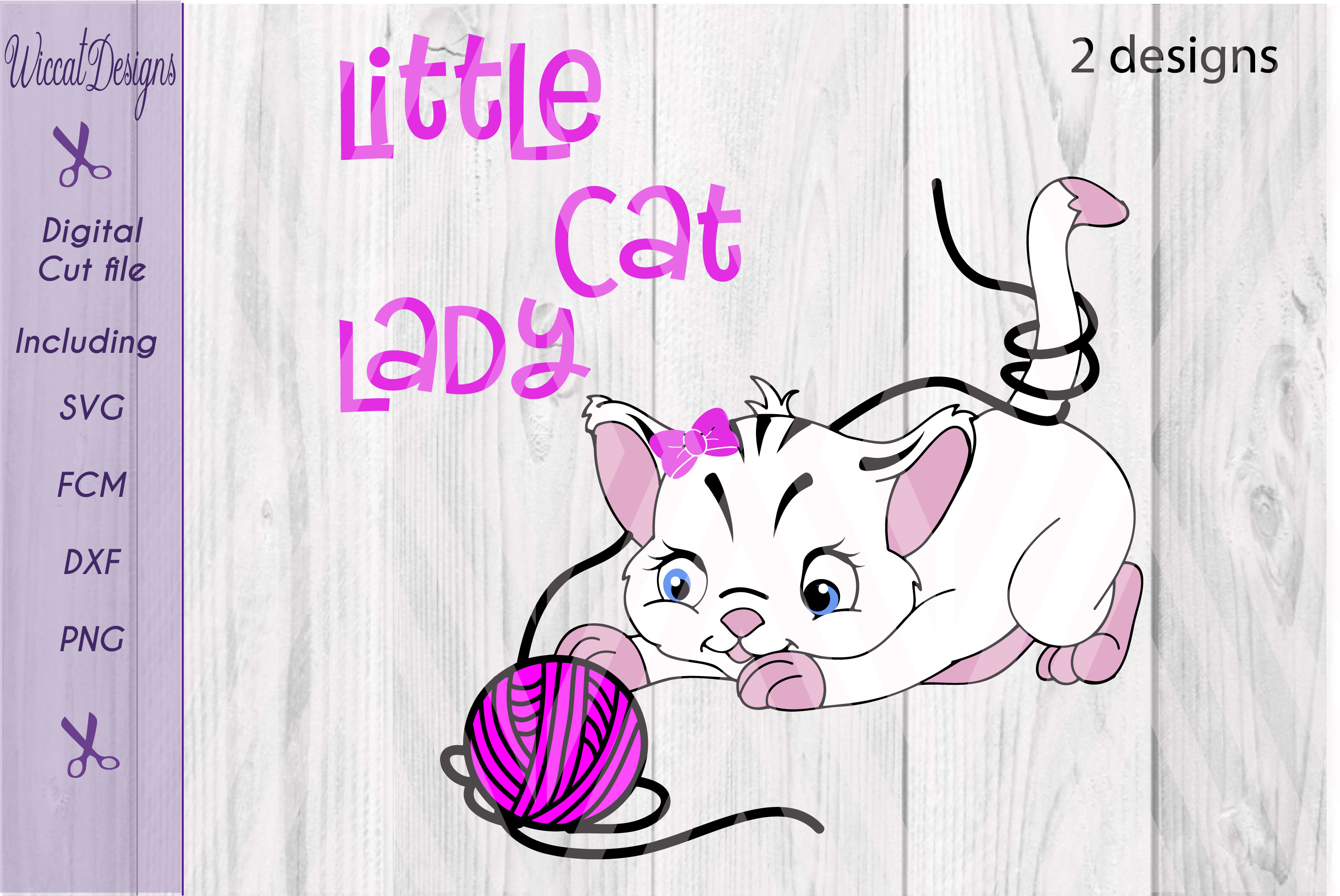 Little Cat Lady svg, digital cut file (36736) | SVGs | Design Bundles