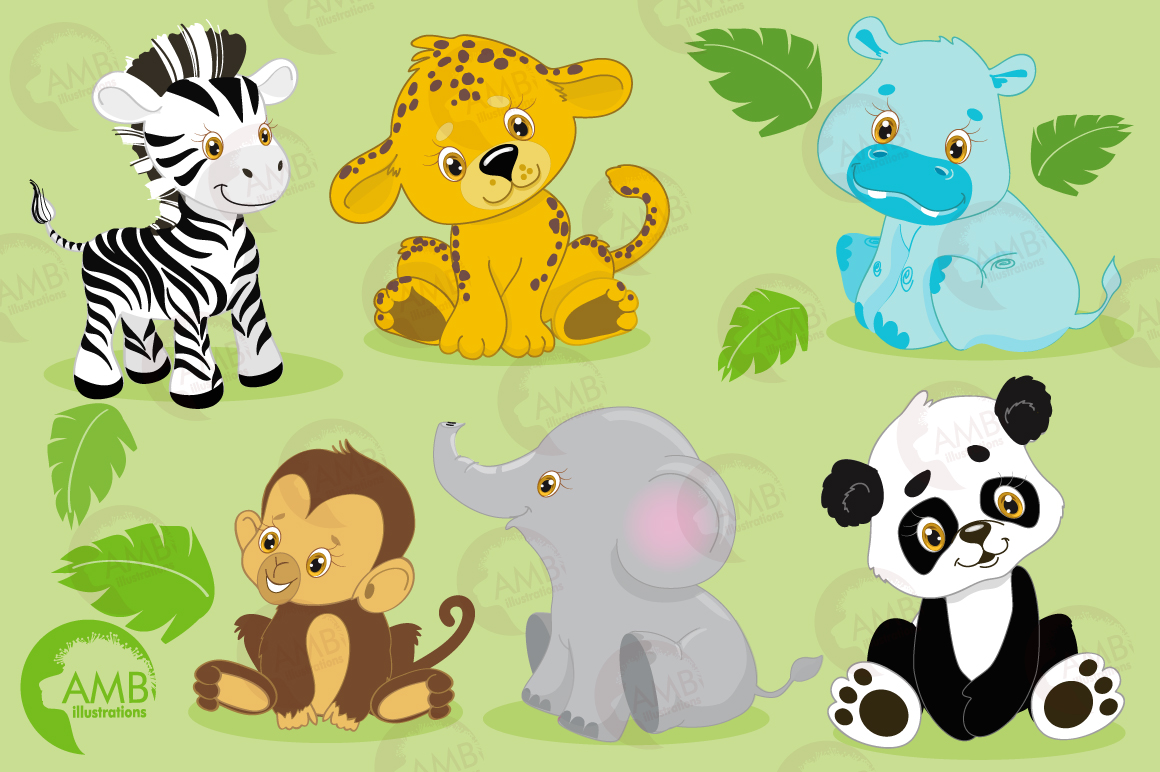 microsoft baby jungle animals illustrations download