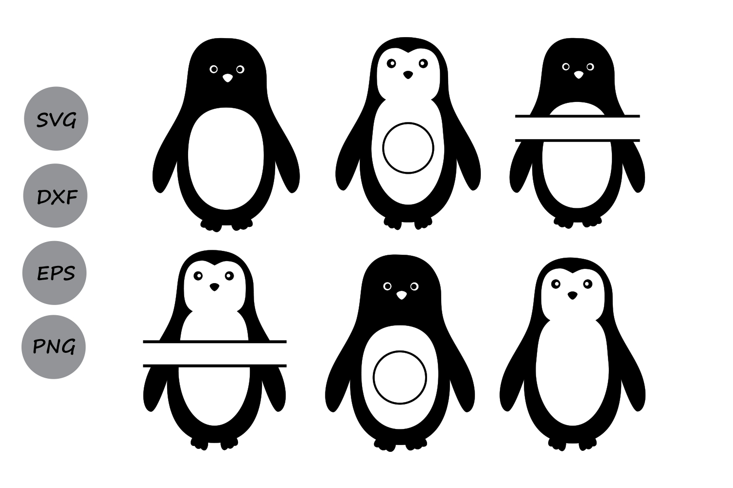 Download Penguin SVG Files, Penguin Monogram SVG, Penguin Cutting ...