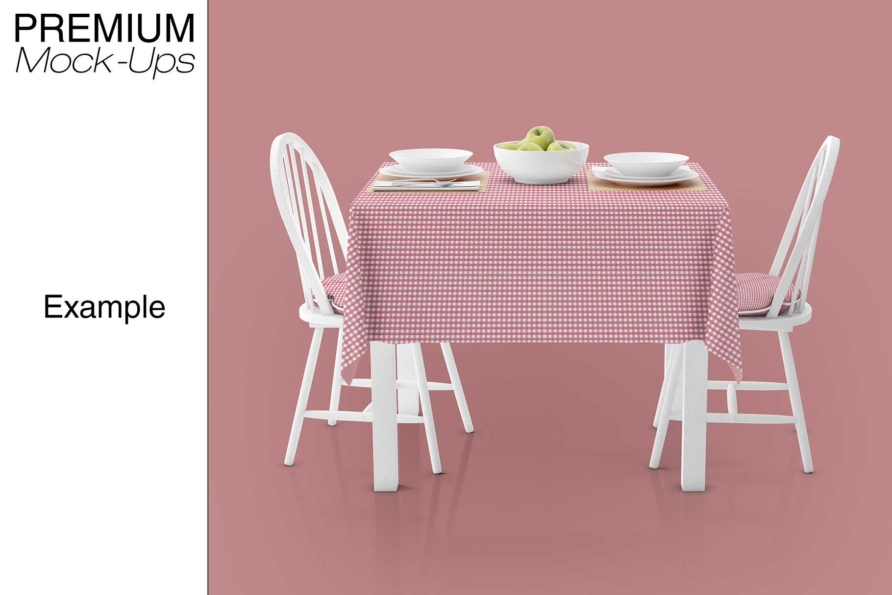Download Tablecloth Mockup Set (84220) | Mock Ups | Design Bundles