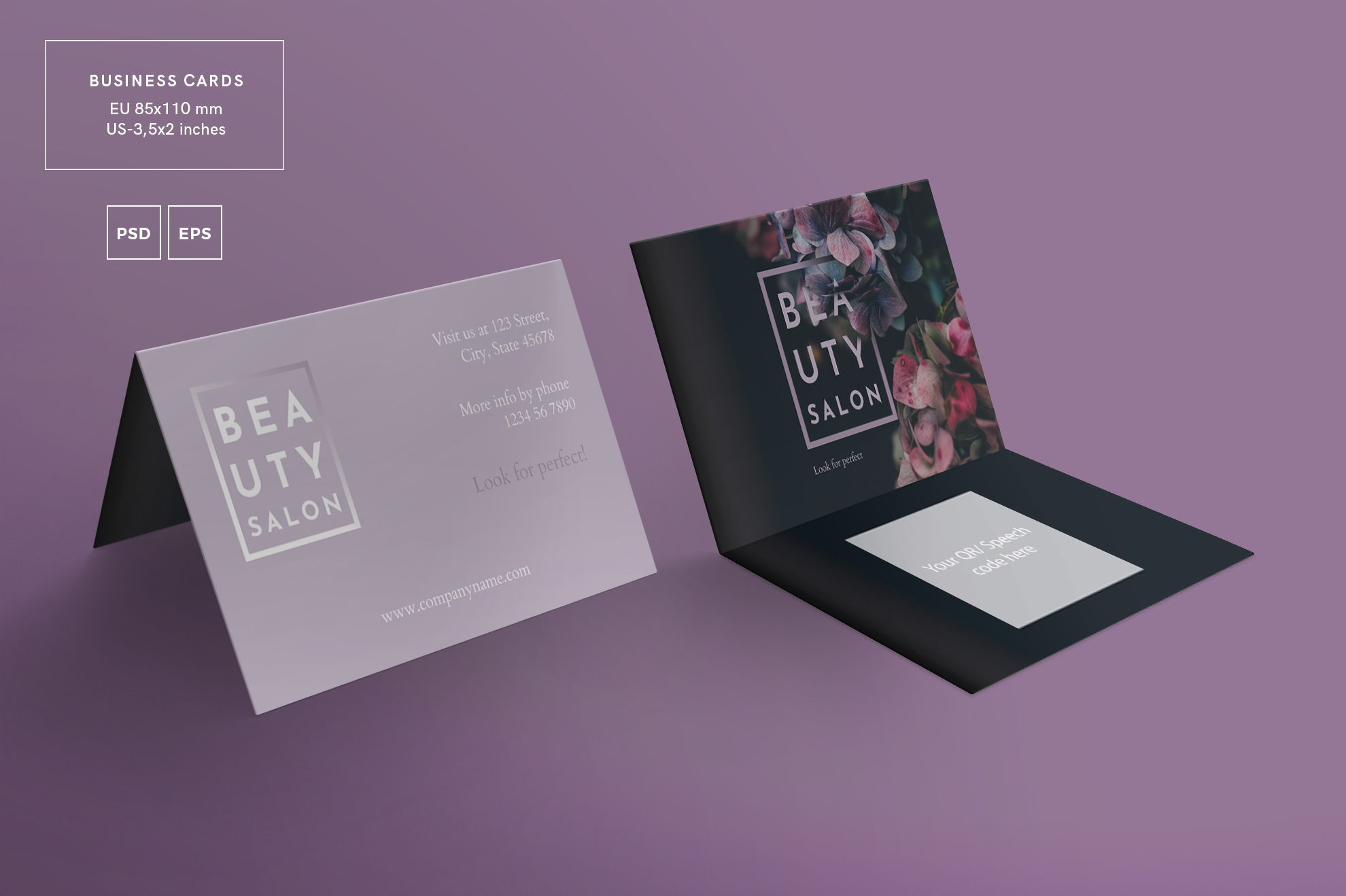 Hair Salon Business Card Template
