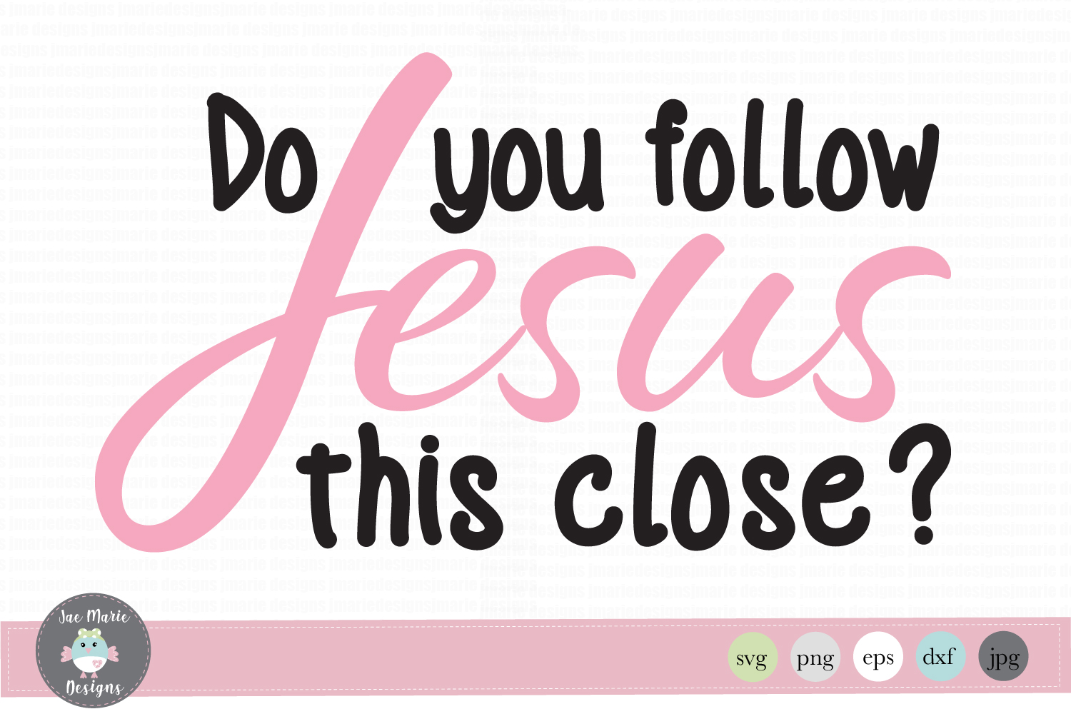 Do You Follow Jesus This Close Vinyl Window Decal Bumper Sticker US Seller