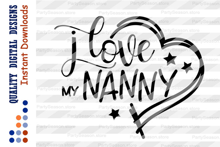 Download Grandma svg I Love Nanny svg Nanny shirt Grandparents