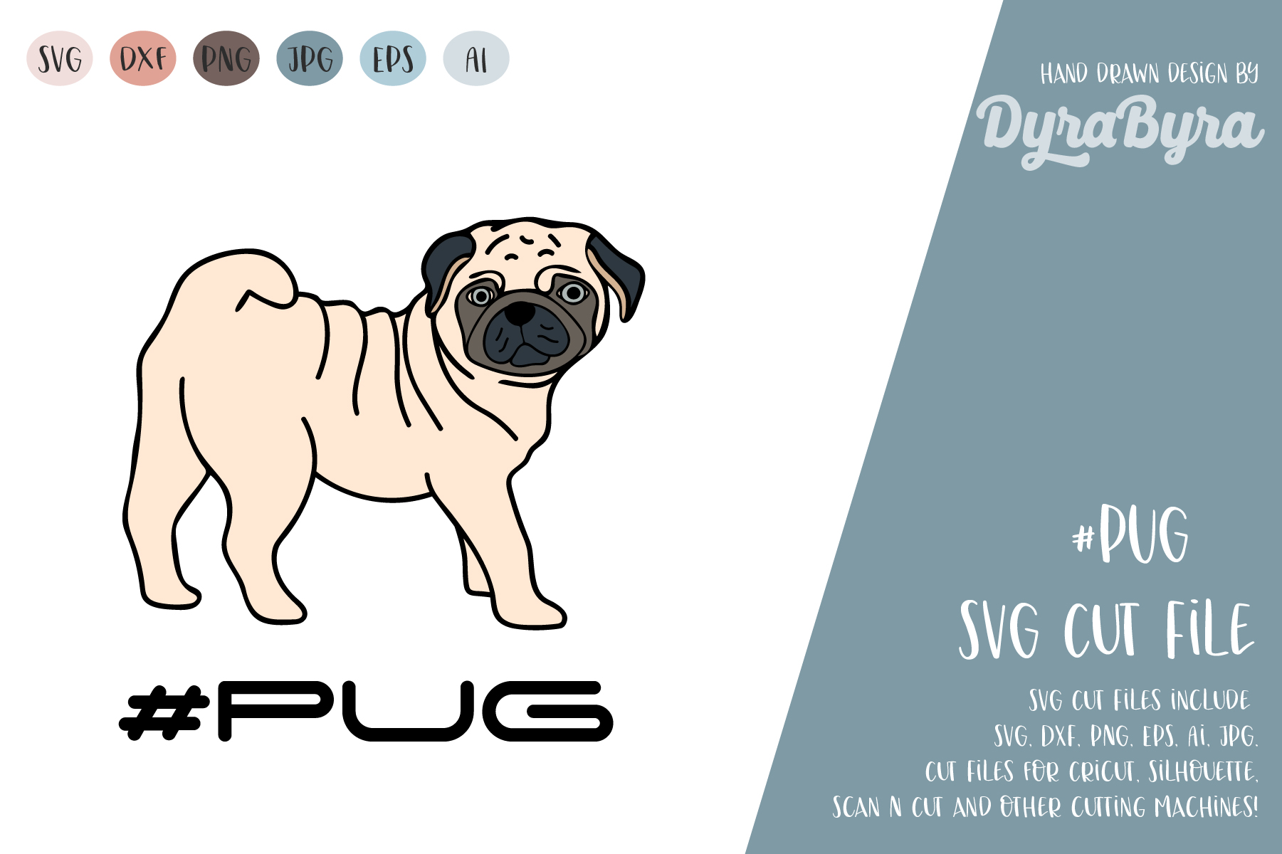 Download Free Pug Svg Cut File