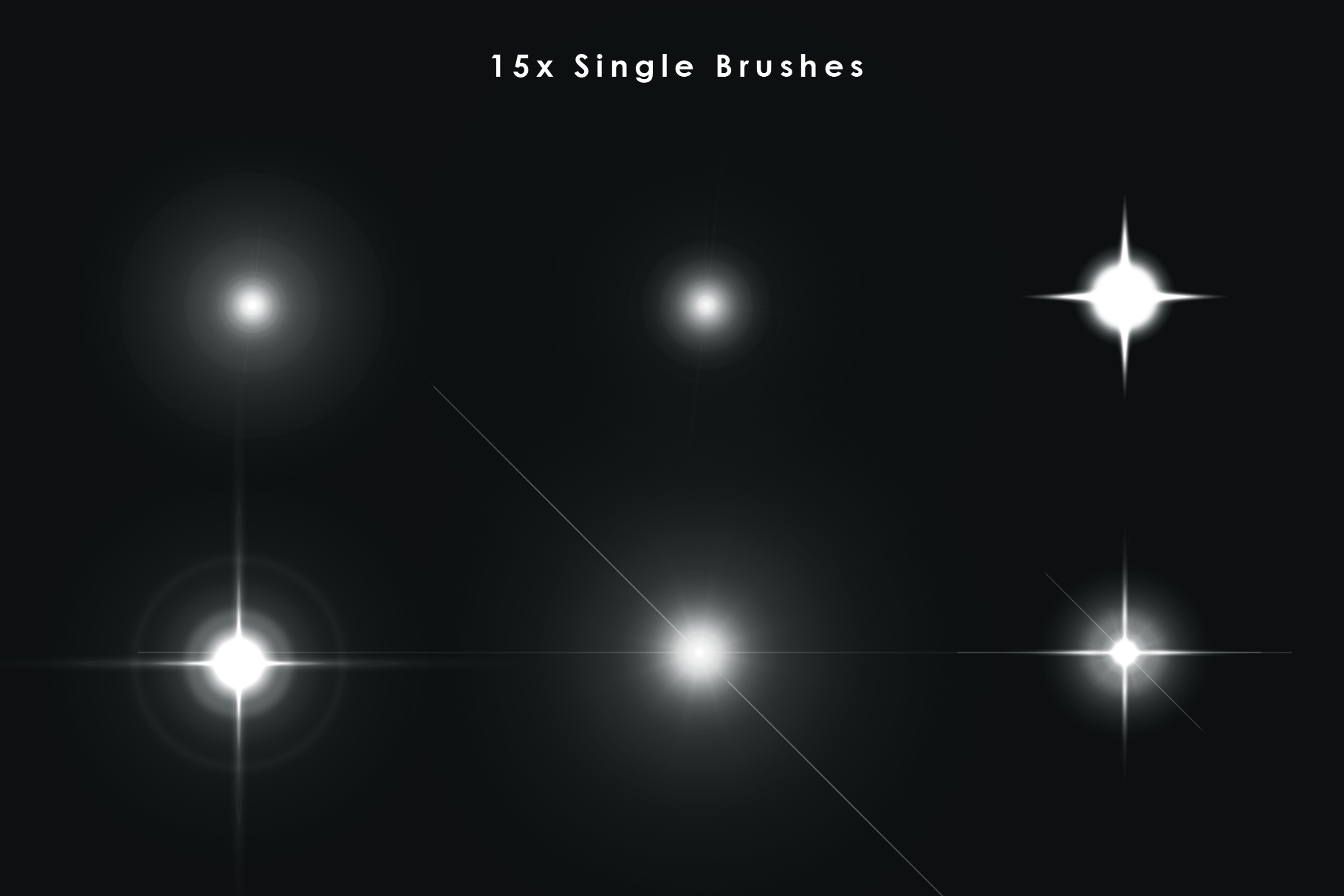 20 Star Brushes (274946) Add ons Design Bundles