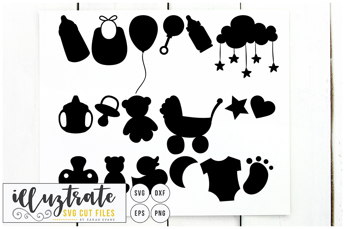 Baby SVG Cut File - Baby Clipart, DXF, PNG