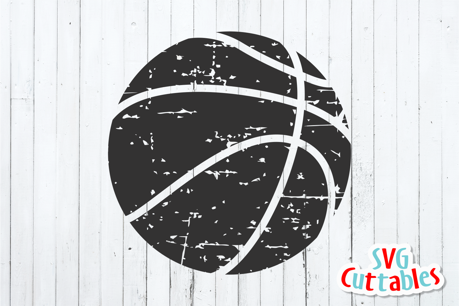 Download Distressed Basketball | SVG Cut File (68823) | Cut Files ...