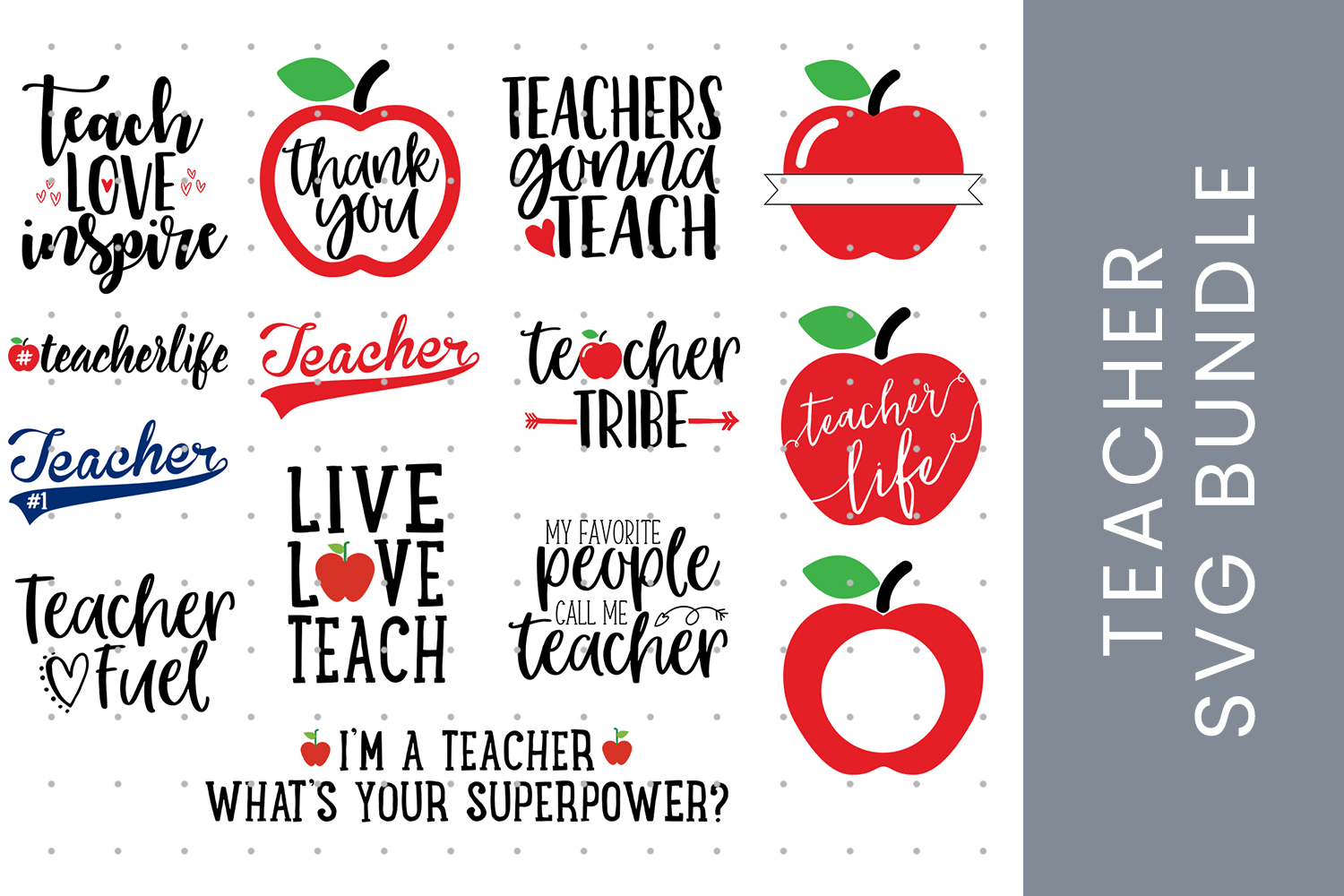 Download Teacher SVG bundle, Teacher Appreciation and Teacher Gift ...