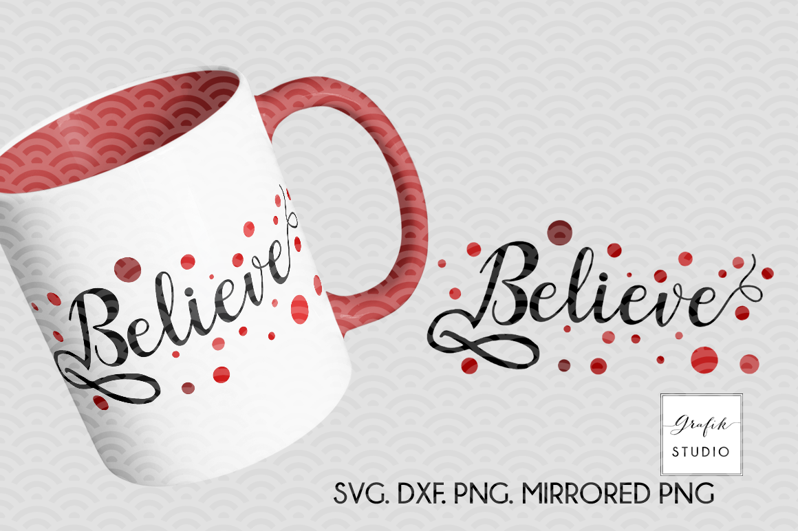 Download Believe Christmas holiday SVG File, SVG CUT files, CUT ...