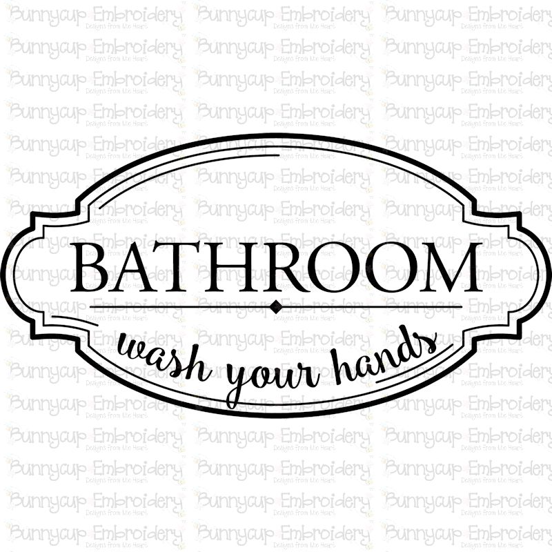 Download Farmhouse Bathroom Wash Your Hands - SVG, Clipart, Printable