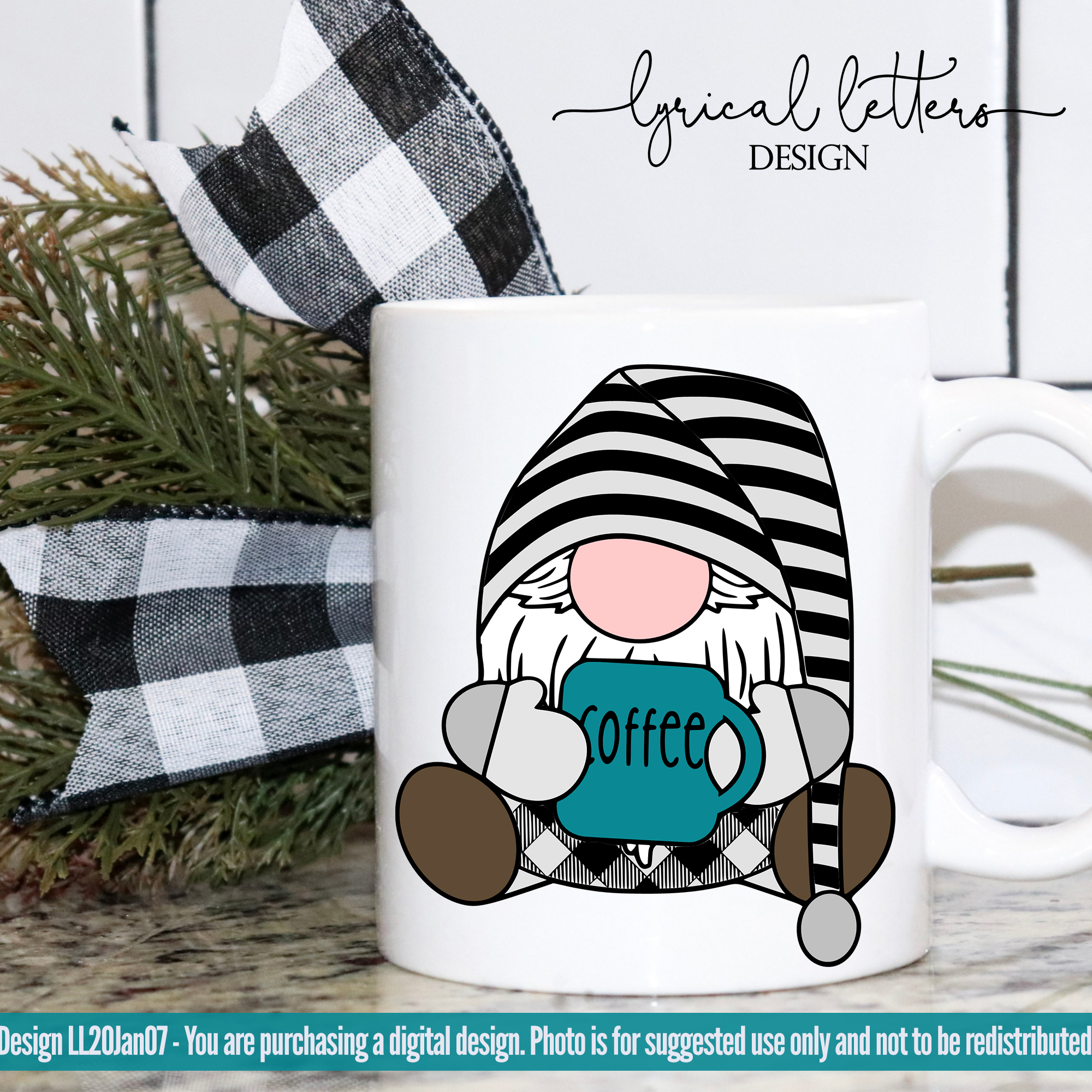 Download Coffee Gnome and Coffee Bar SVG Cut File LL20Jan07