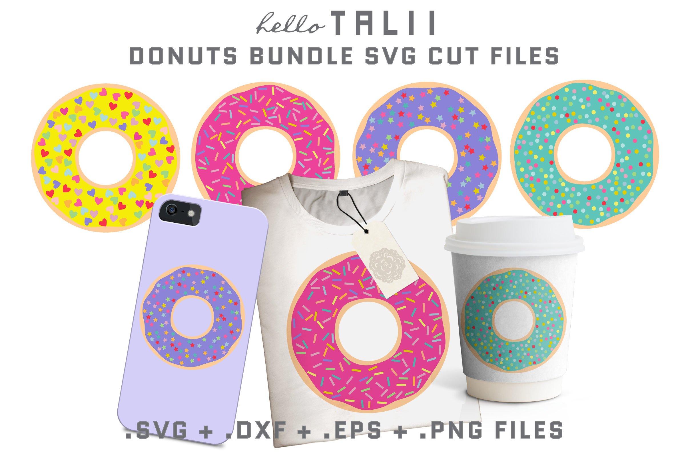 Download DONUT BUNDLE SVG Cut Files (252010) | SVGs | Design Bundles
