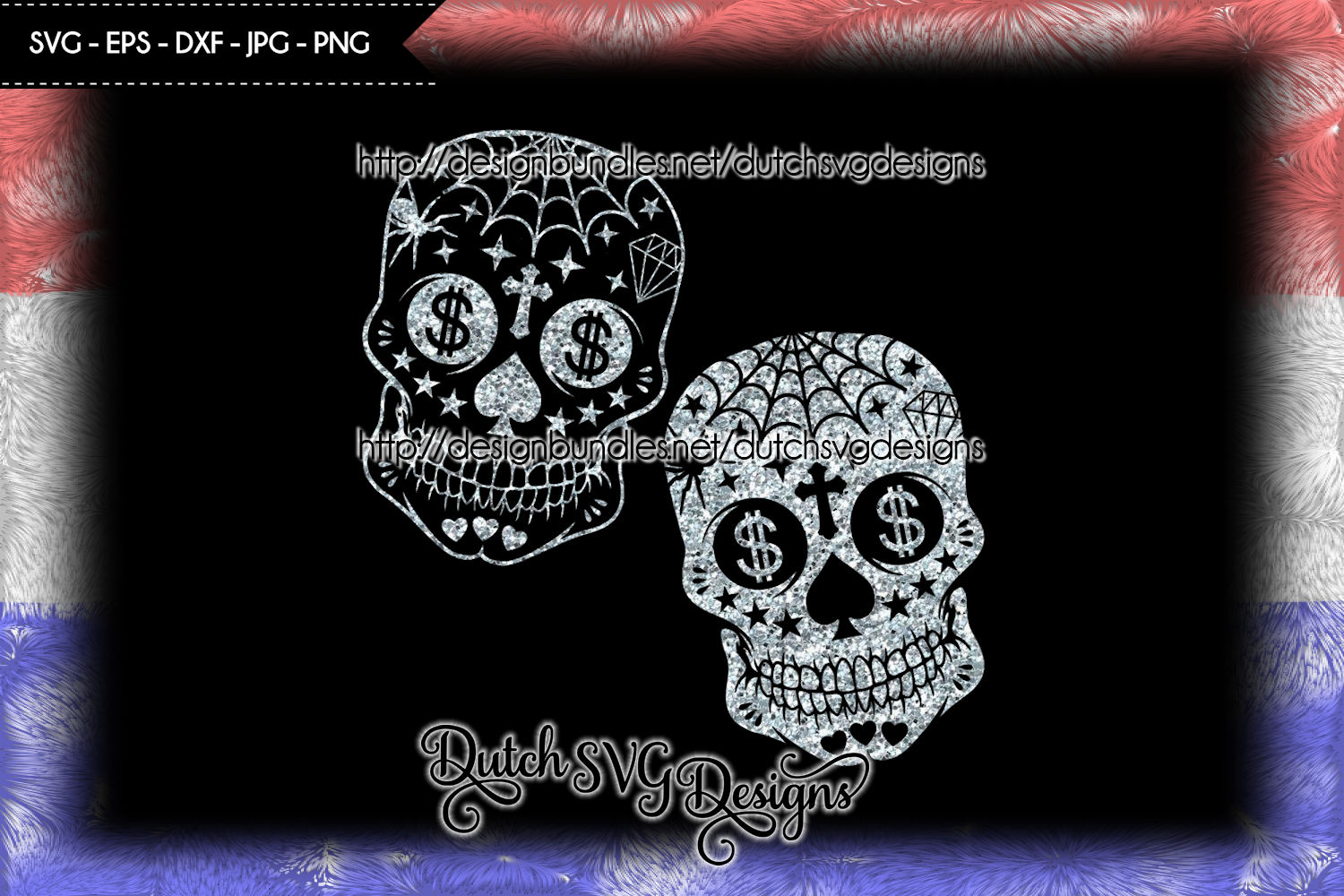 Download 2 Sugar skull cutting files, sugar skull svg, cricut svg ...