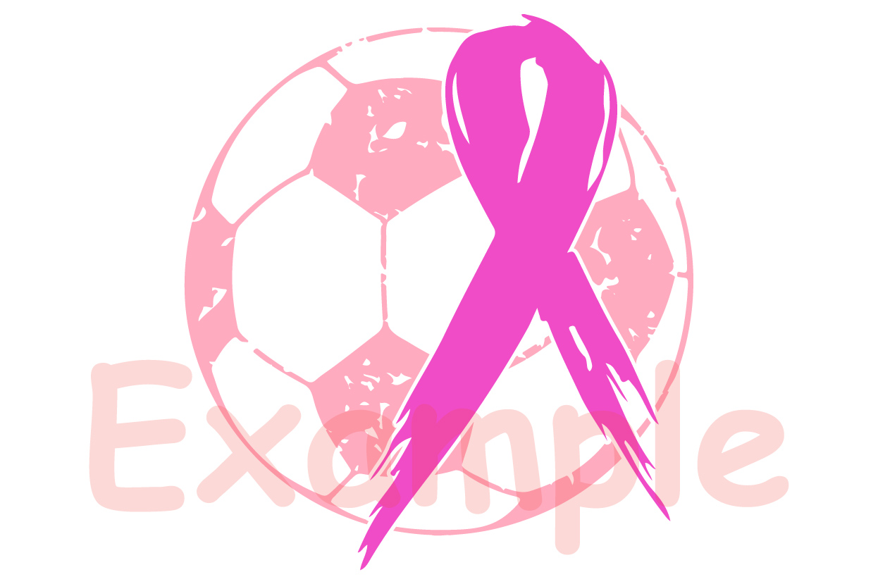 Soccer Tackle Breast Cancer Svg Awareness ribbon 1022s example image 3.