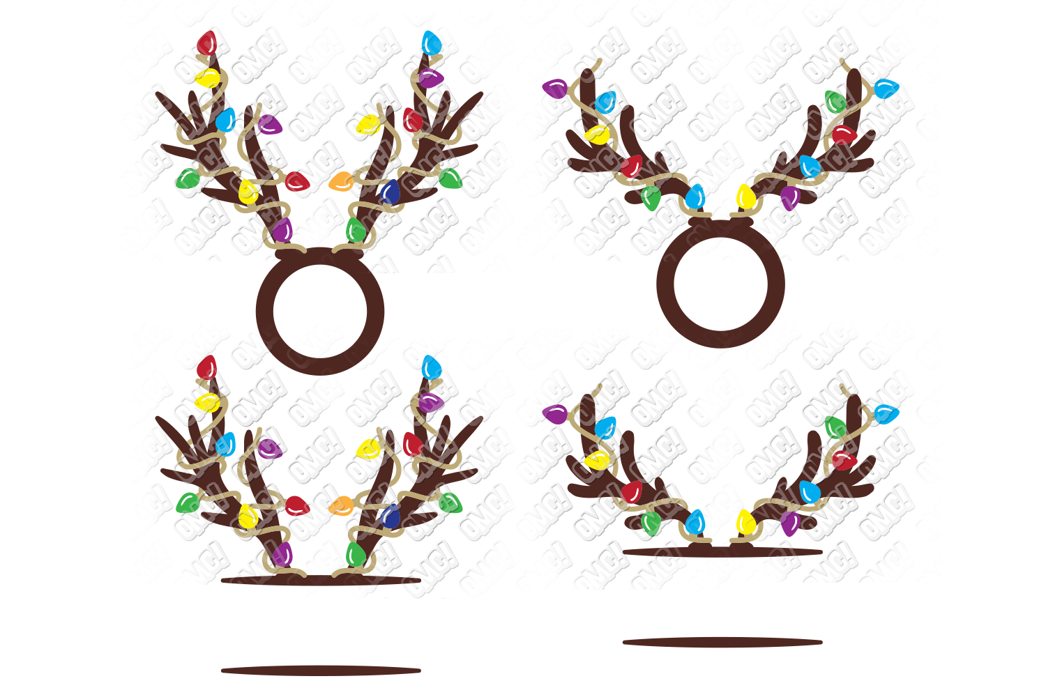 Download Christmas Lights SVG Bundle in SVG, DXF, PNG, EPS, JPEG