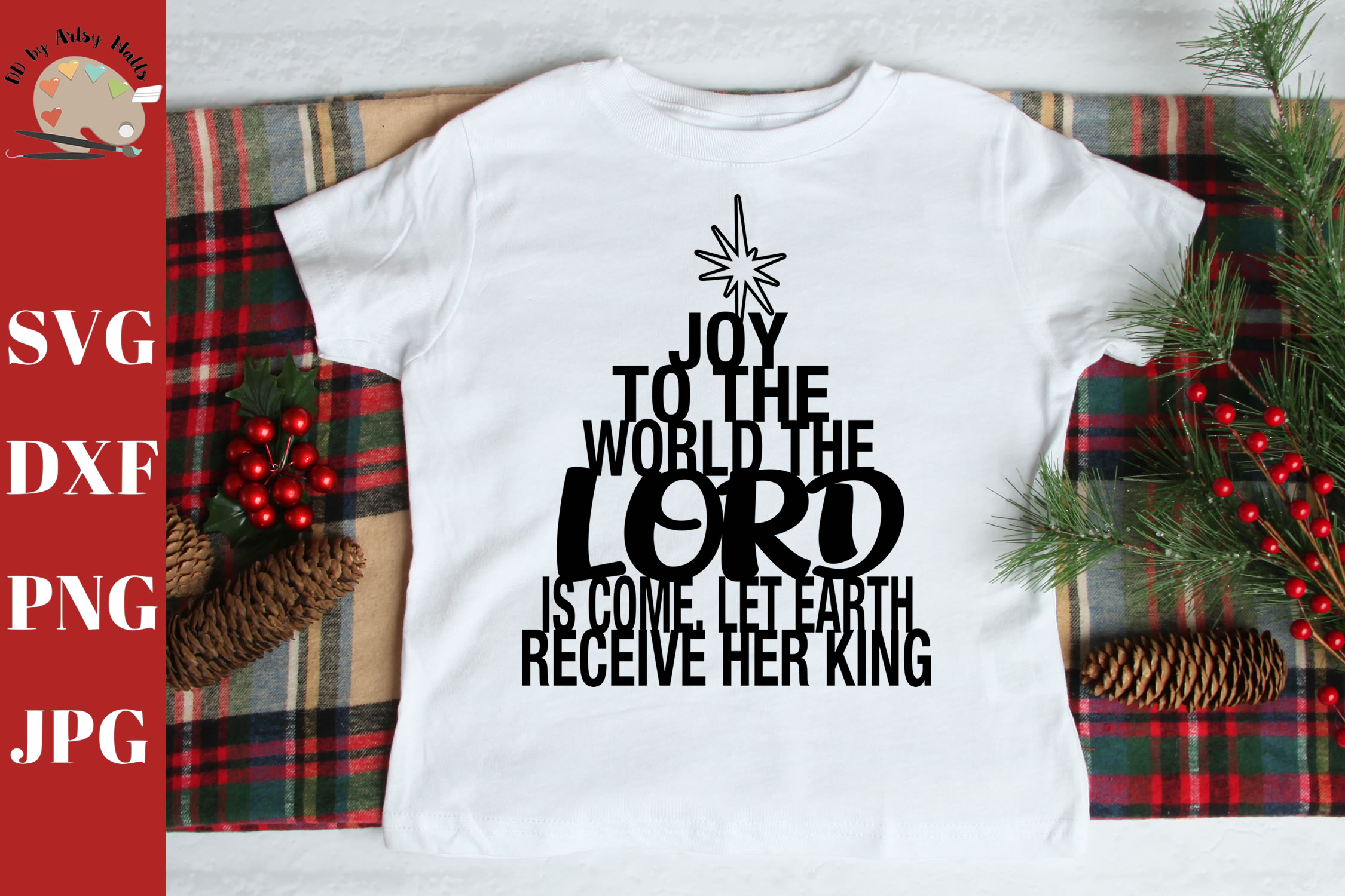 Download Joy to the World the Lord is Come Christmas Shirt SVG DXF ...