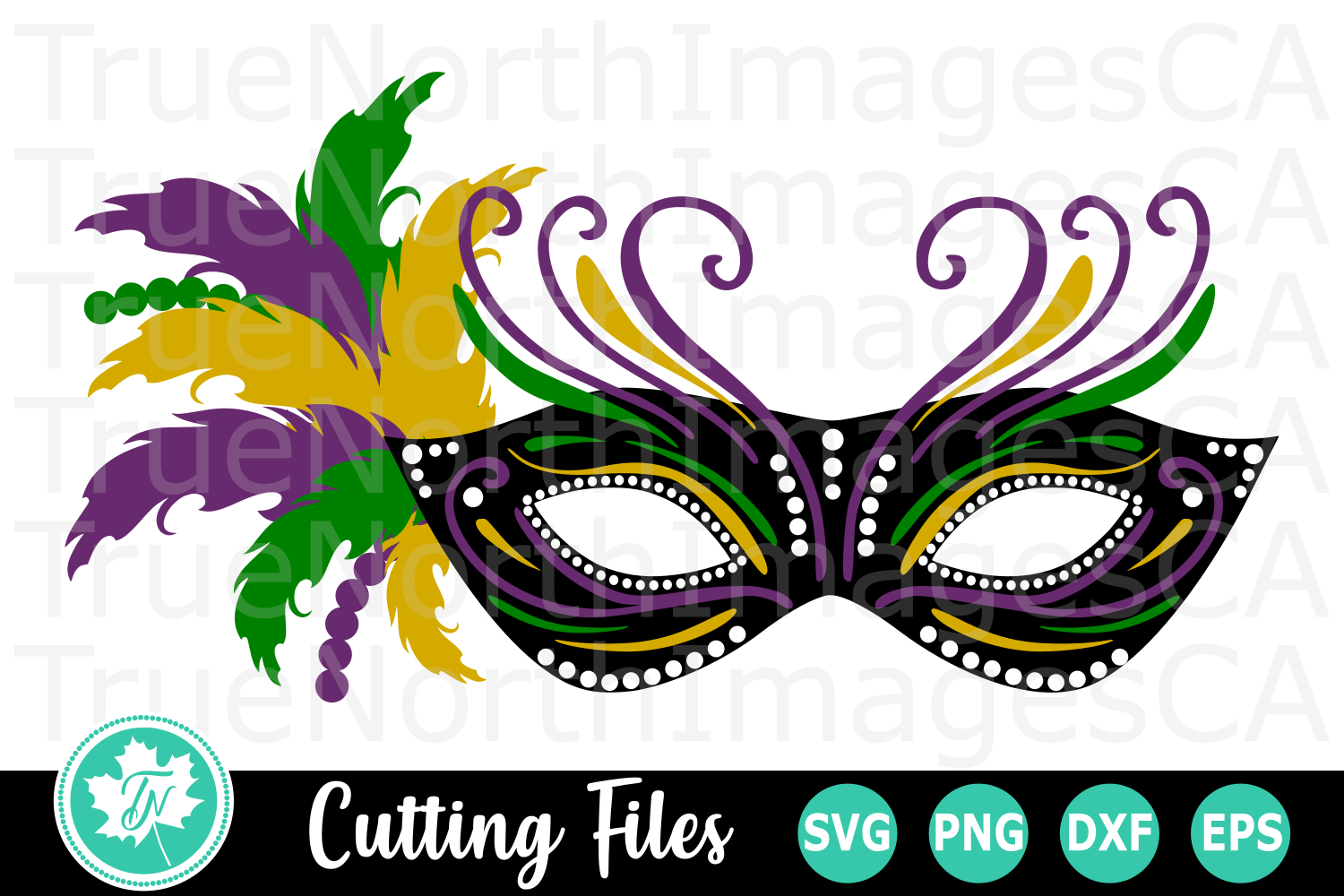 Mardi Gras Mask - A Mardi Gras SVG Cut File (213479) | Cut Files