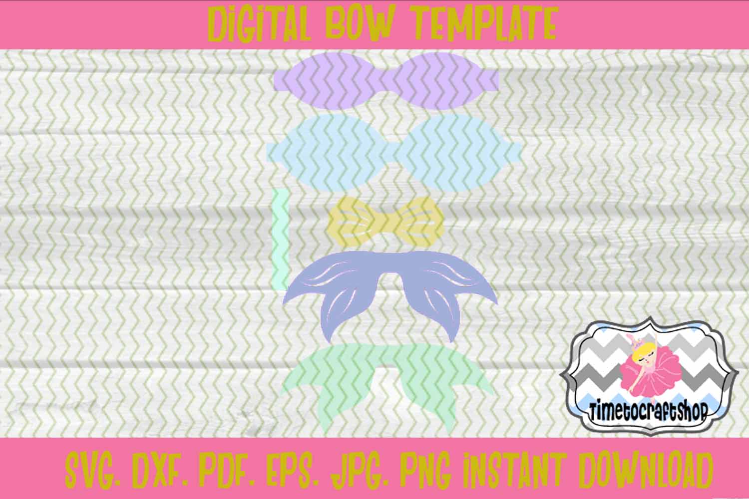 Free Free 116 Mermaid Bow Template Svg SVG PNG EPS DXF File