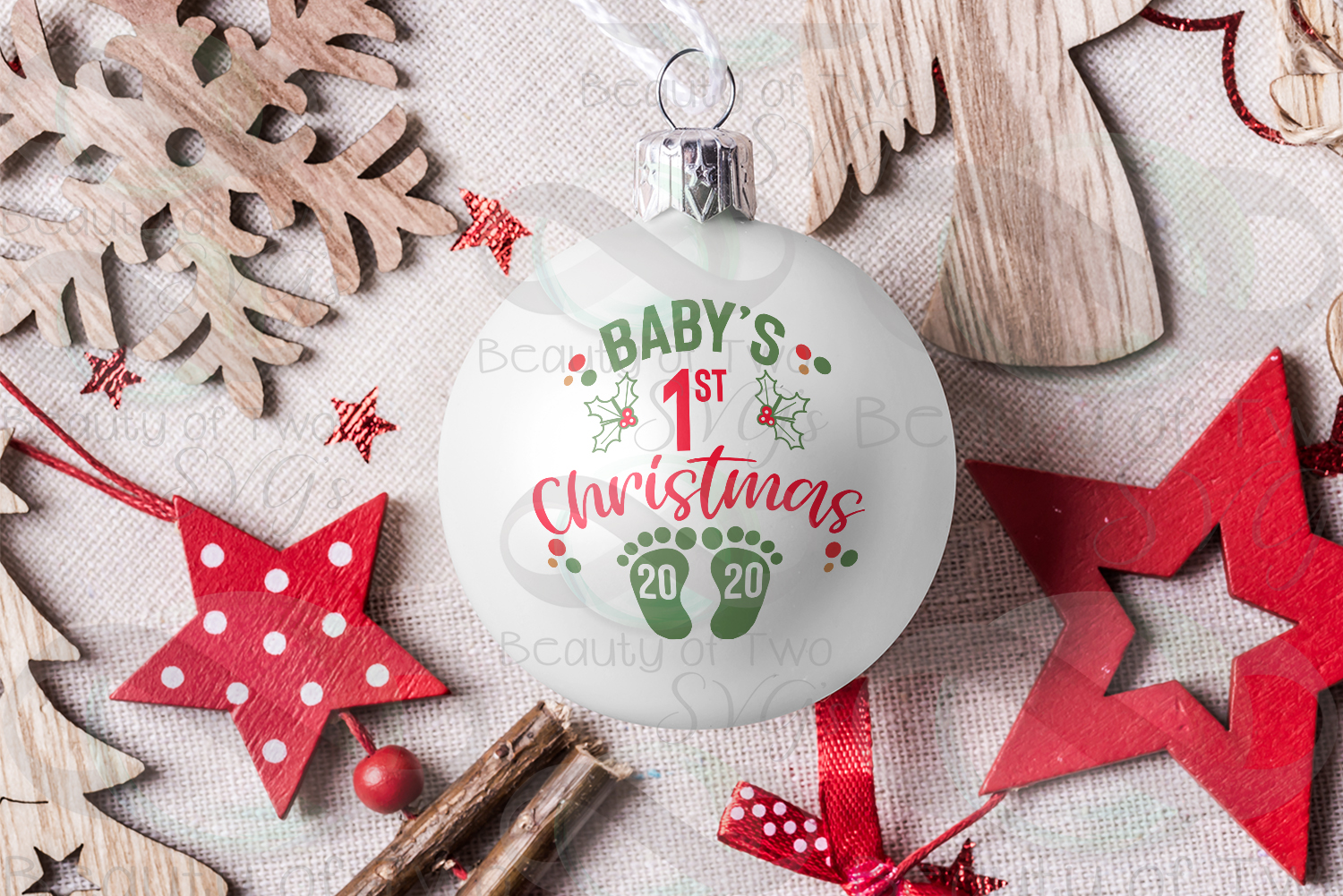 Download Christmas svg, Baby 1st Christmas ornament svg, 2020 svg (275960) | SVGs | Design Bundles