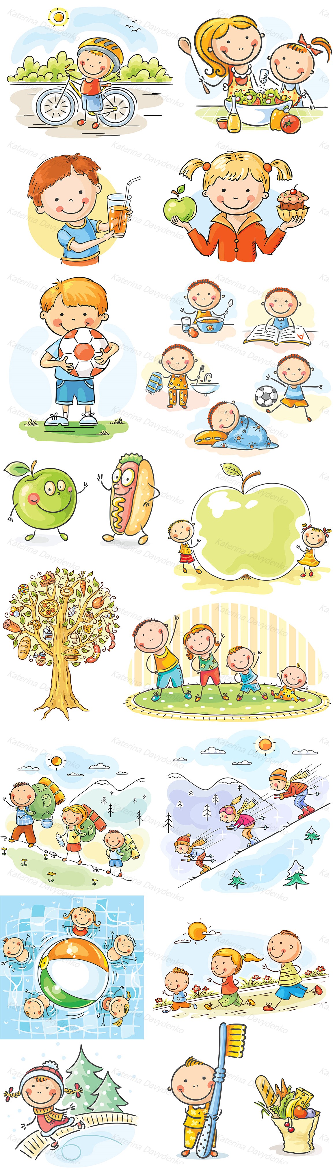 healthy-lifestyle-119789-illustrations-design-bundles