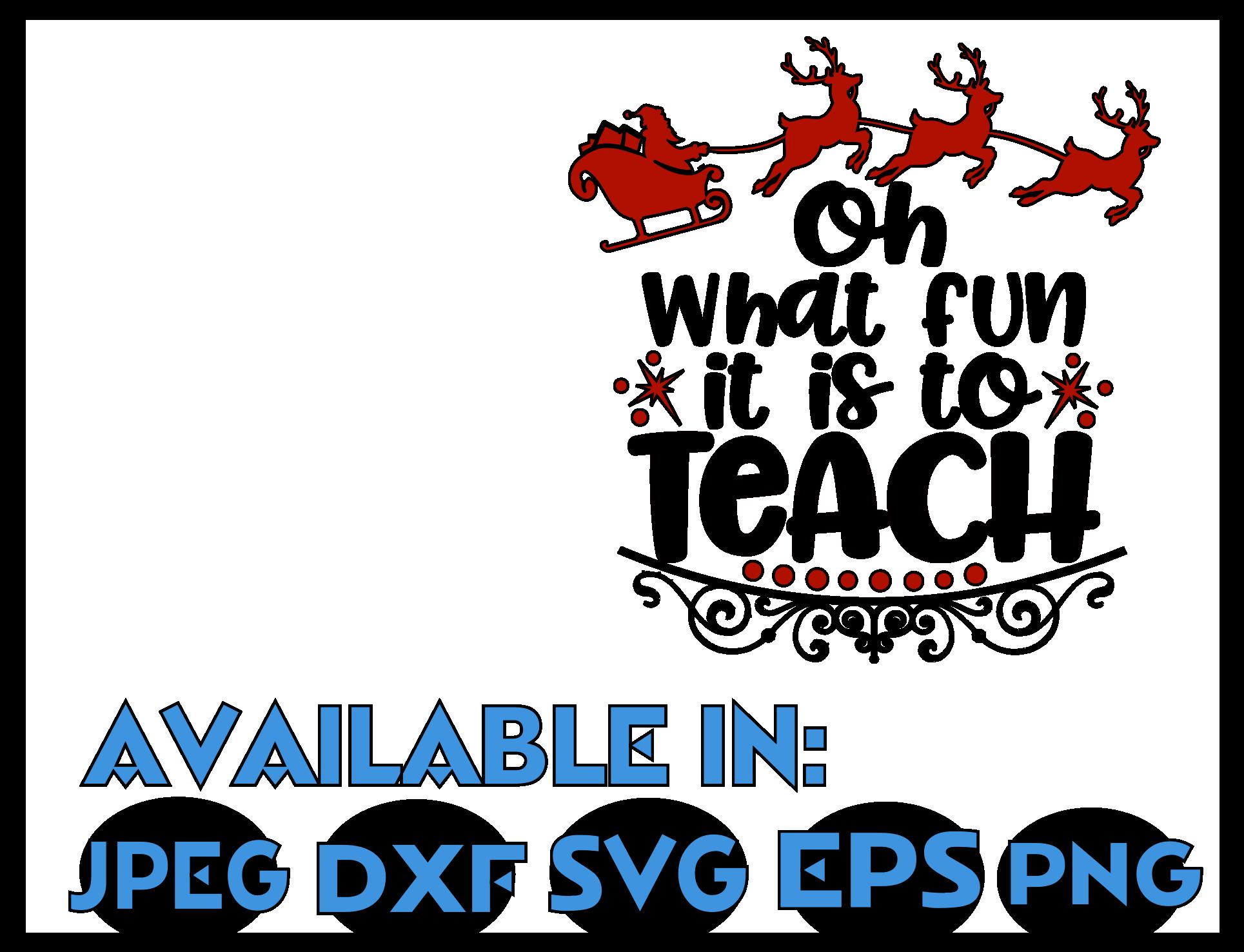 Download Teacher svg DXF JPEG Silhouette Cameo Cricut Christmas svg ...