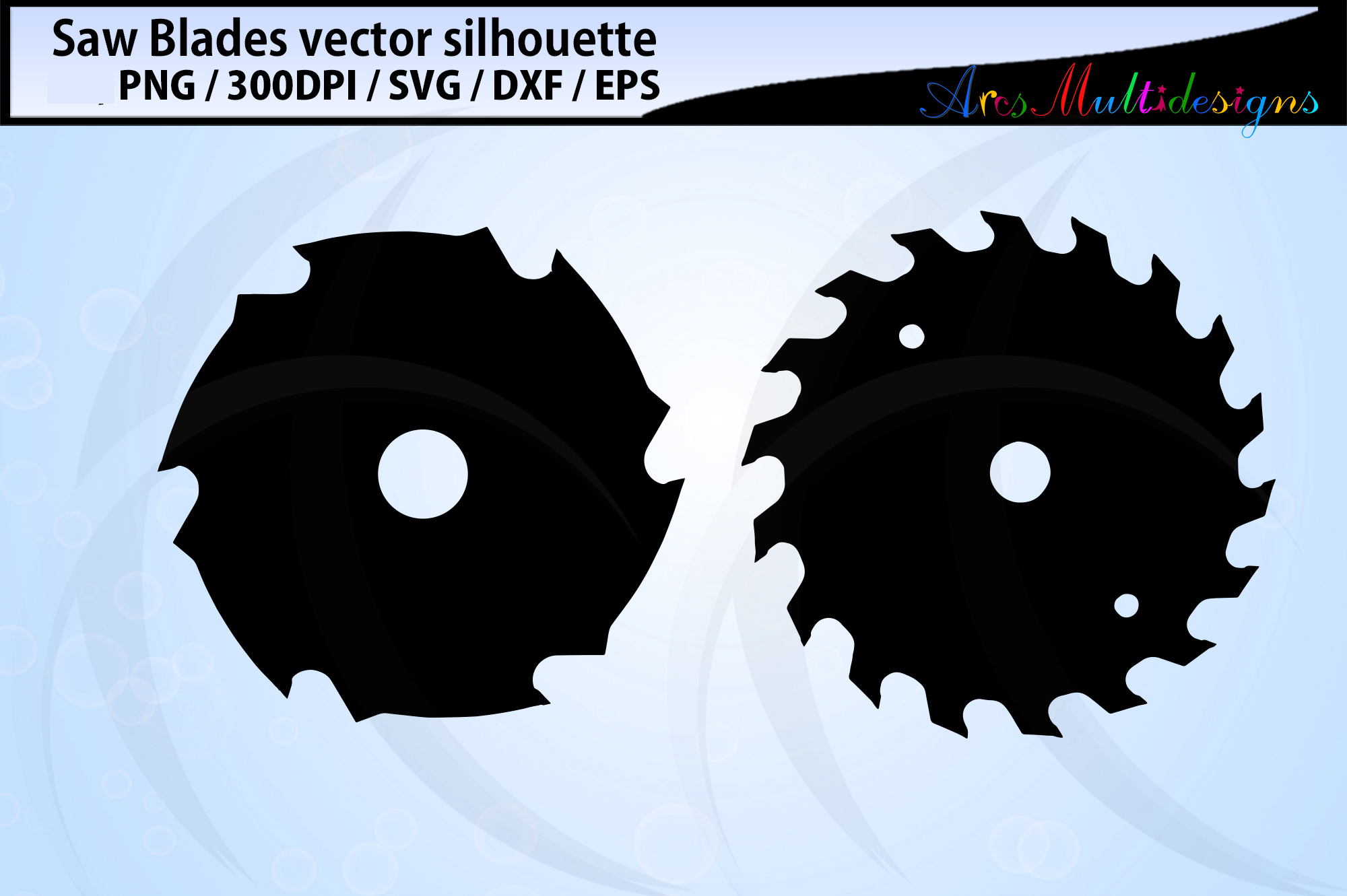 Saw Blade Svg / Circular saw blade silhouettes / saw blade