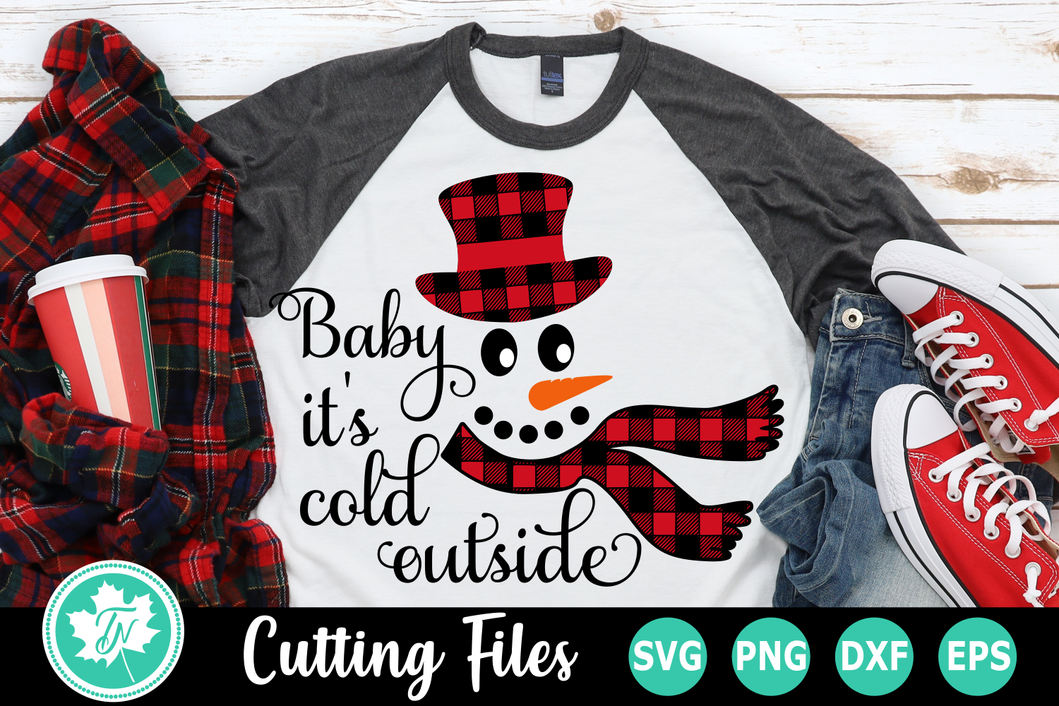 Baby It's Cold Outside Snowman - A Christmas SVG Cut File