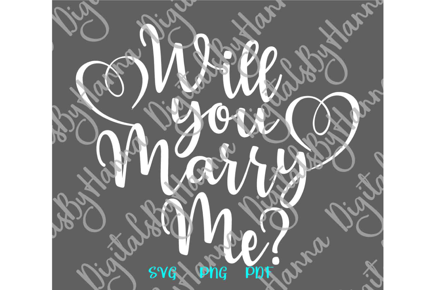 Will You Marry Me SVG for Cricut Marriage Proposal Cut File (302530 ...