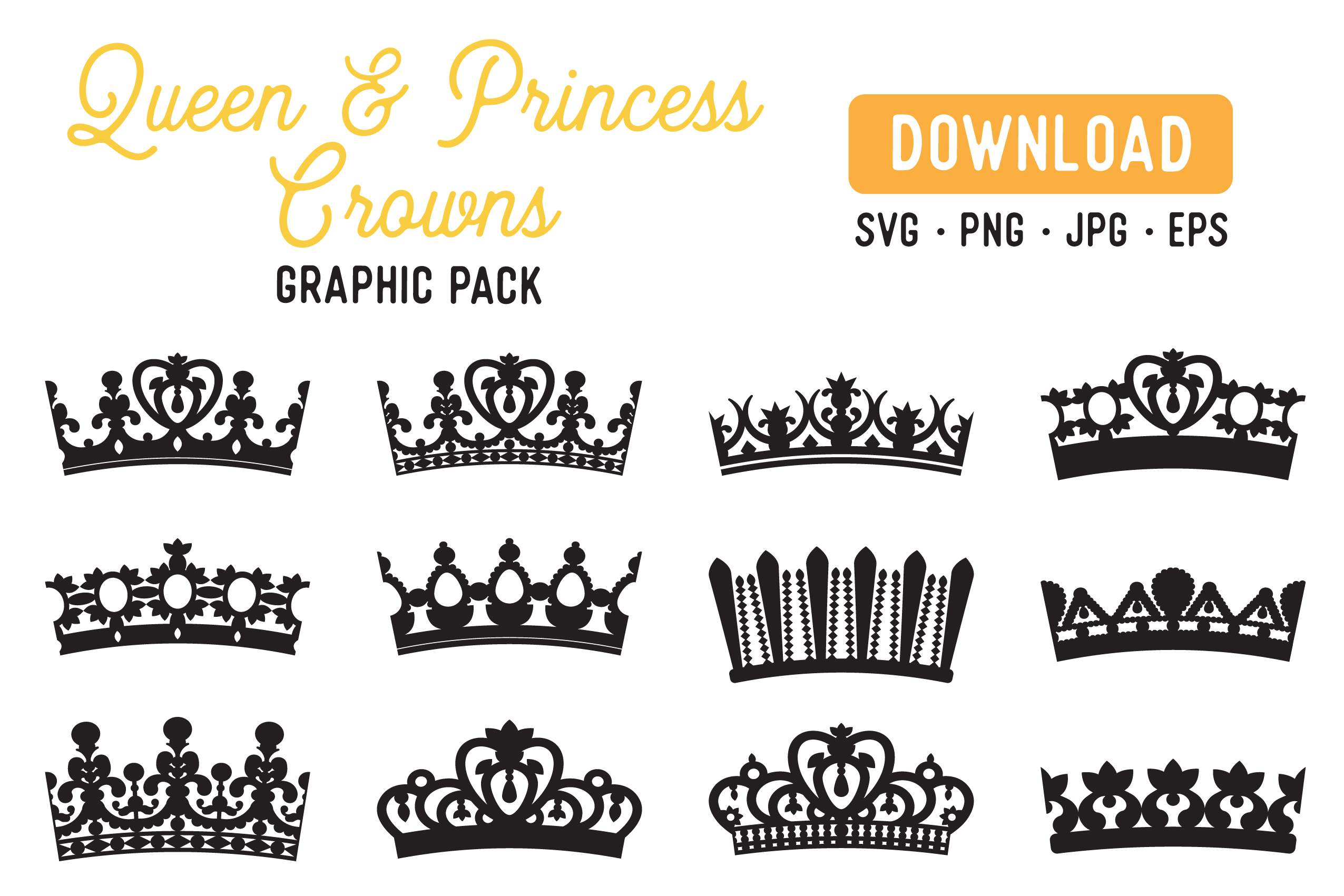 Download Princess crown Queen Crown Vector Graphic Pack (295098 ...