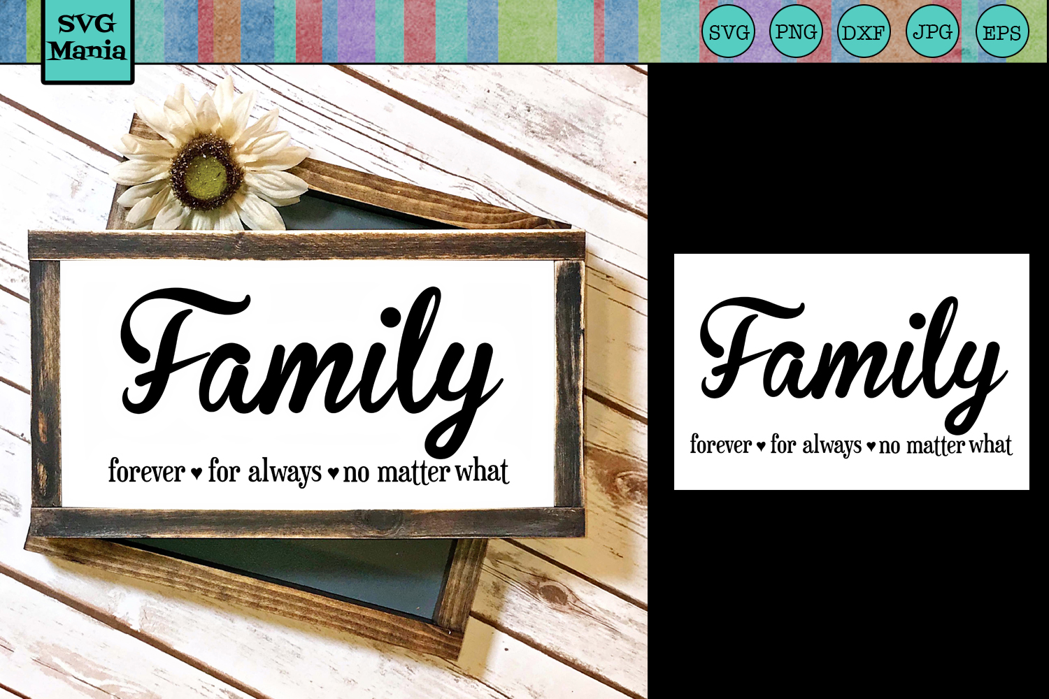 Family Forever Svg File Family Quote Svg File For Wood Sign