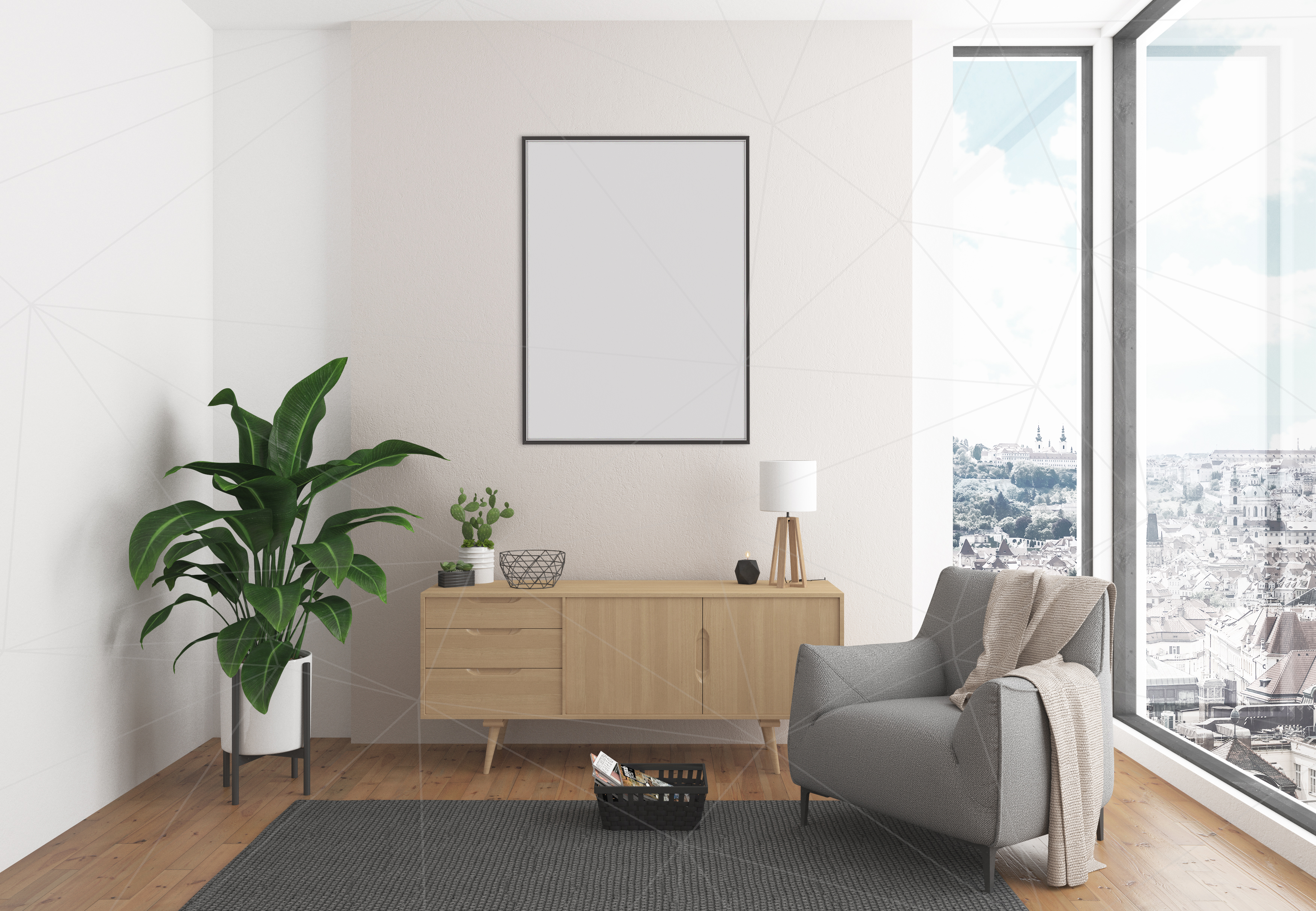 Download Interior mockup bundle - blank wall mock up (102569) | Mock Ups | Design Bundles