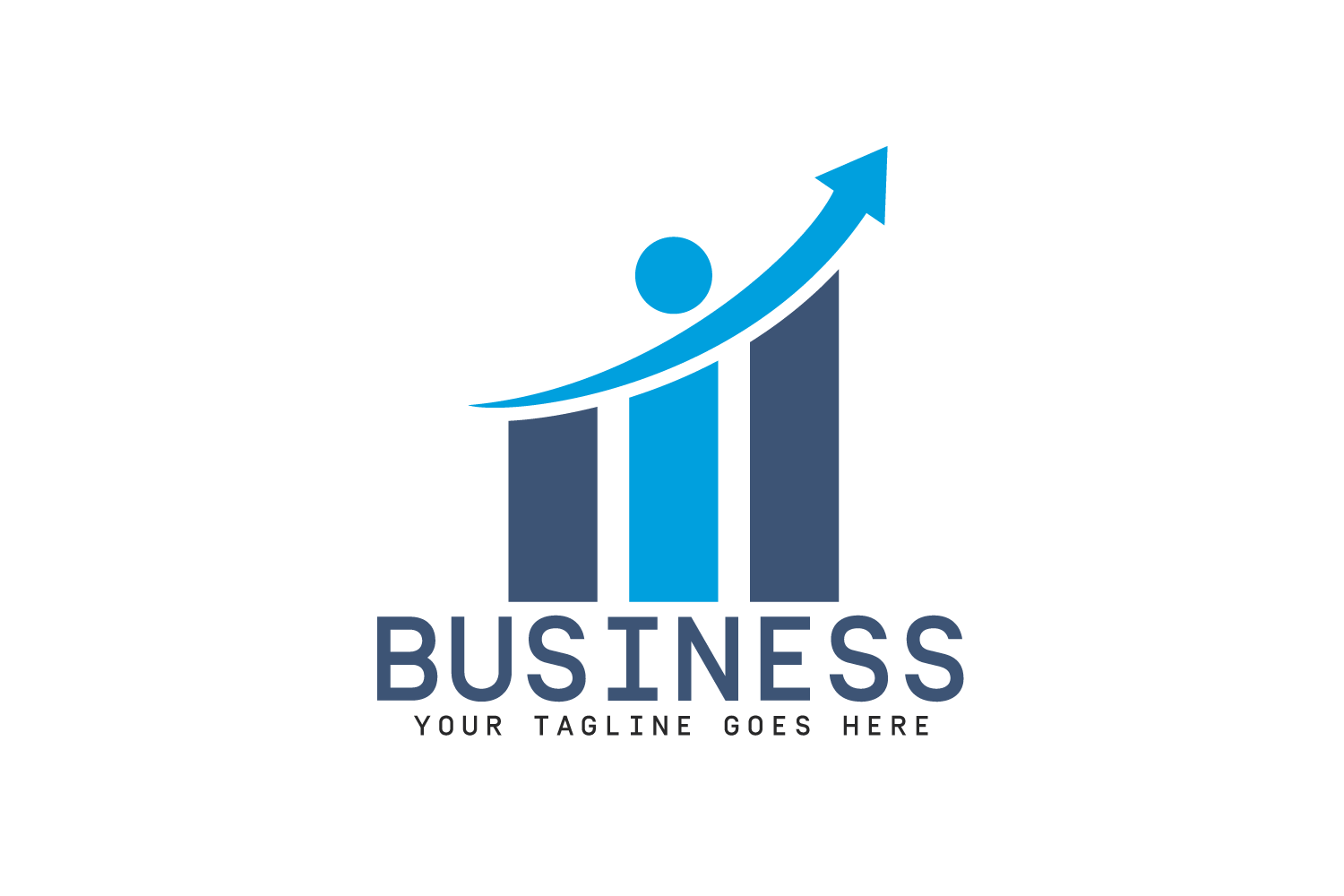 Business Logo Design Progress And Success Logo