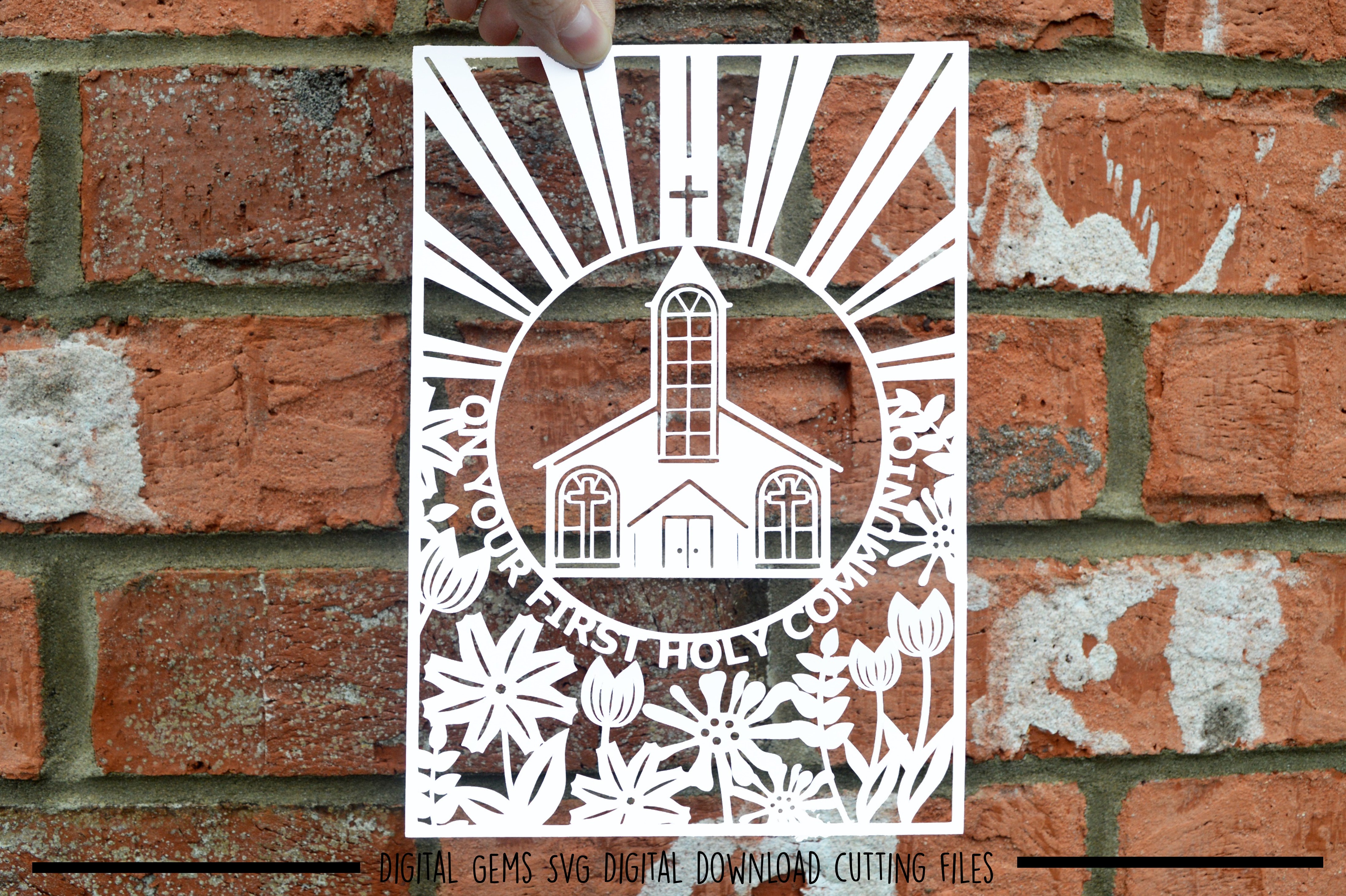 Holy communion paper cut SVG / DXF / EPS files (82797) | SVGs | Design