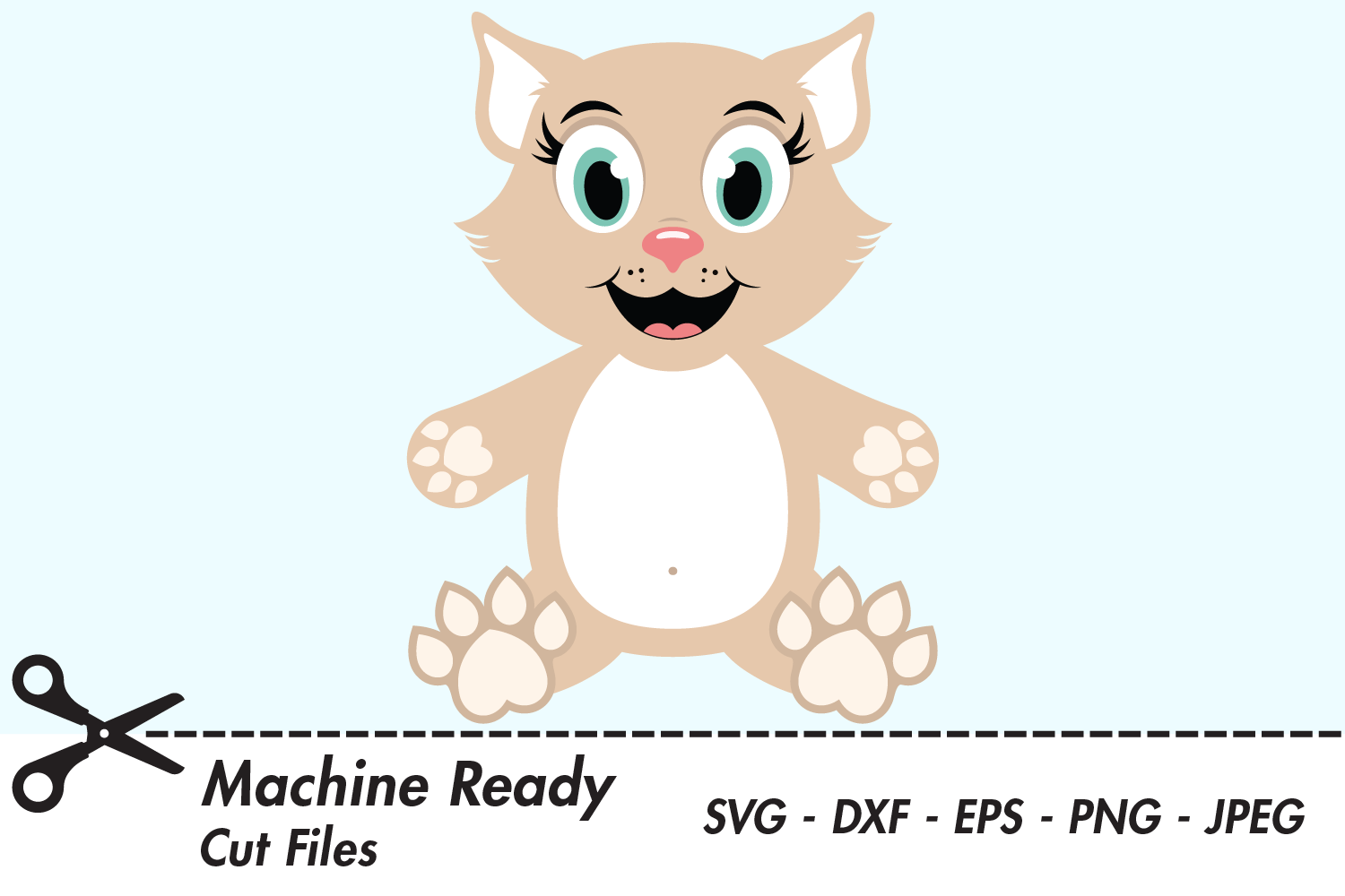 Cute Cat SVG Cut Files, PNG cat clipart
