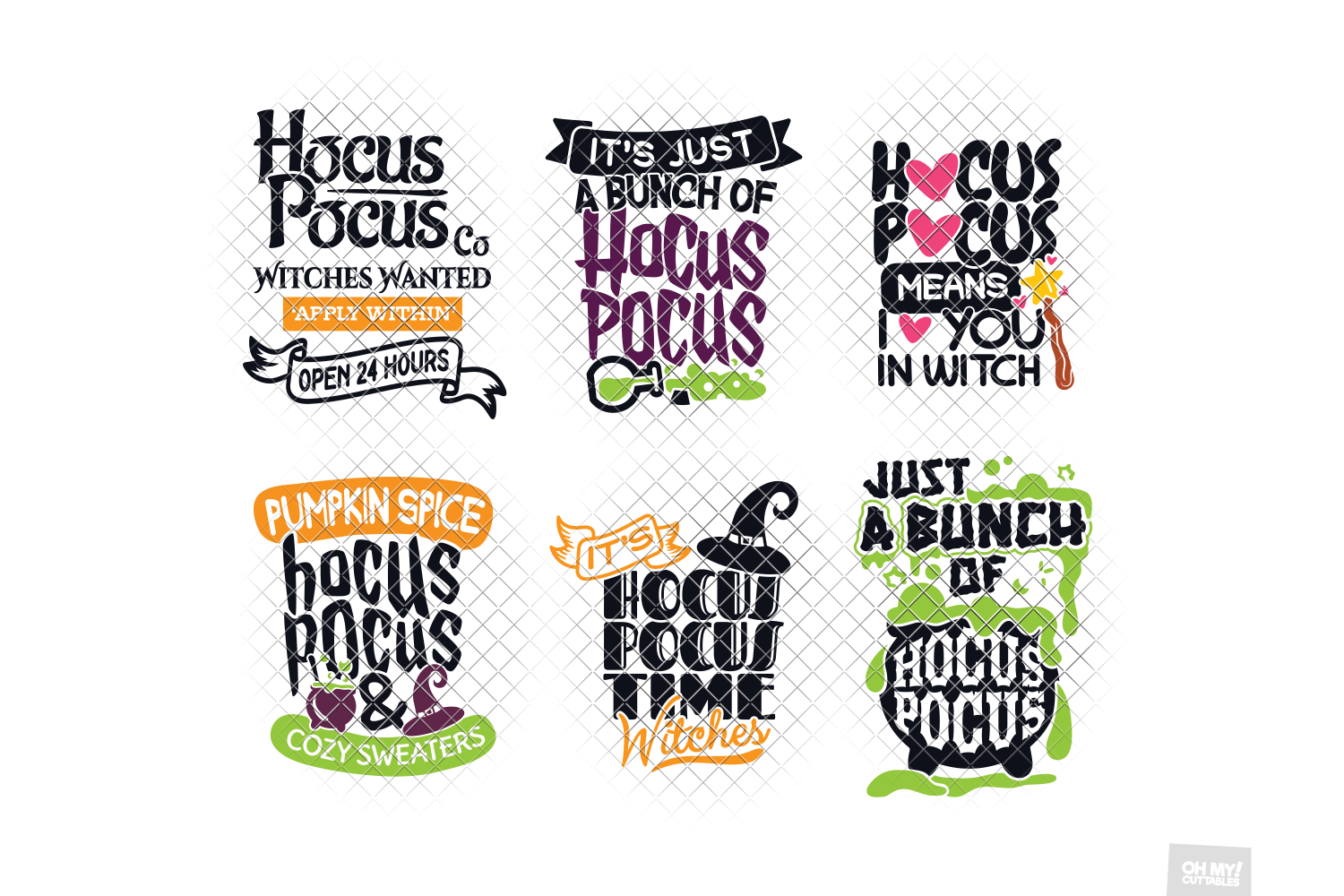 Download Hocus Pocus SVG Bundle in SVG, DXF, PNG, EPS, JPG