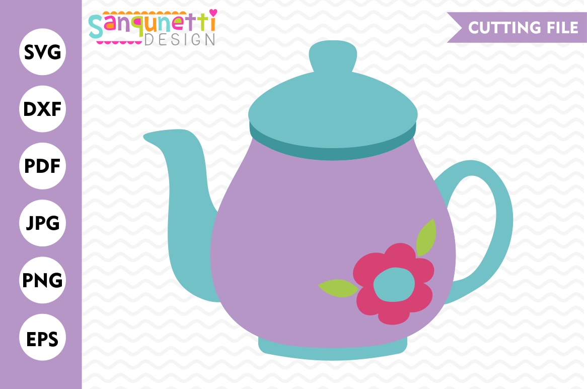 Teapot SVG, Tea SVG, Cut File, Tea time, cut file (73783) | Cut Files