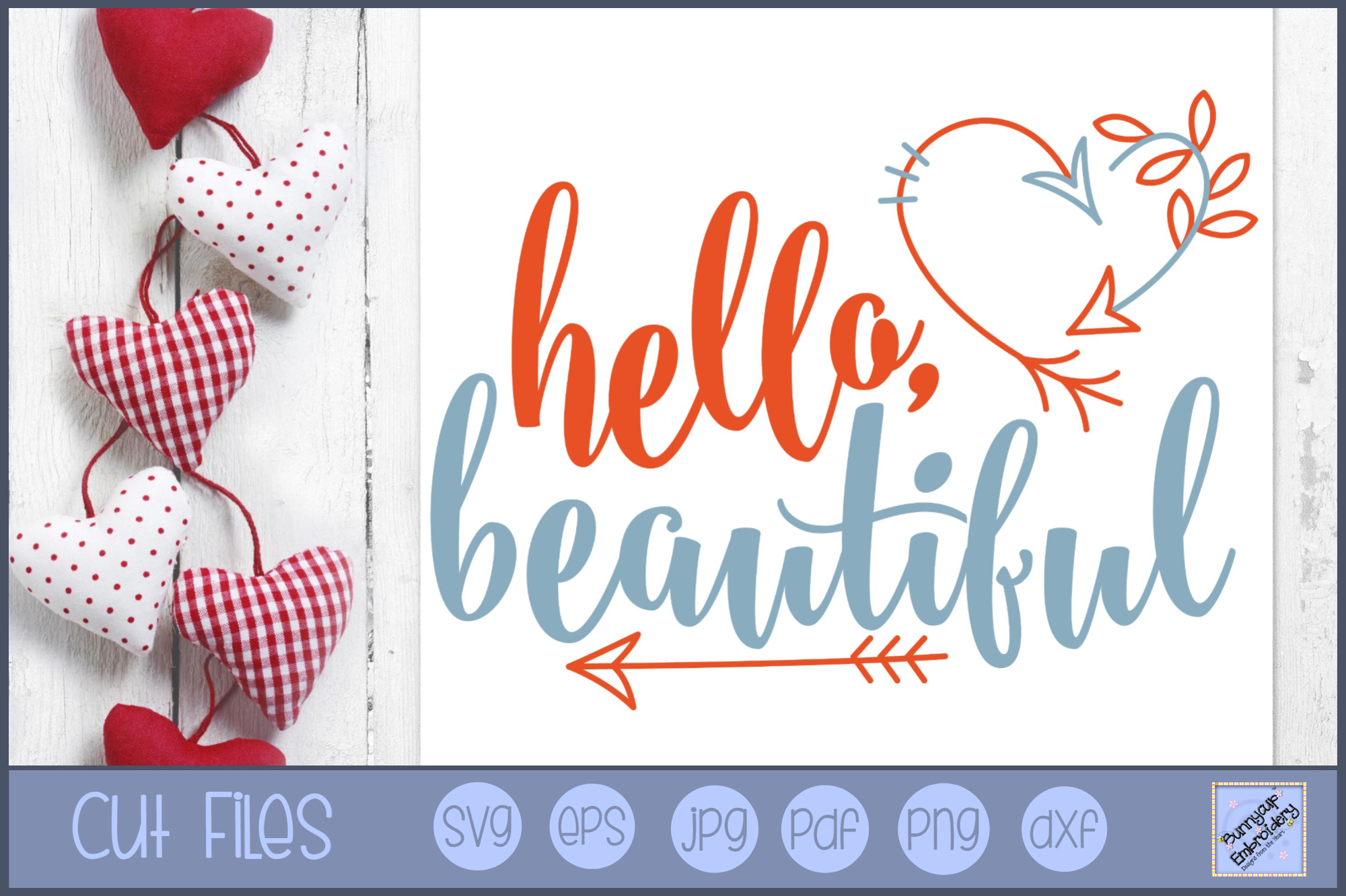 Hello Beautiful - SVG, Clipart, Printable