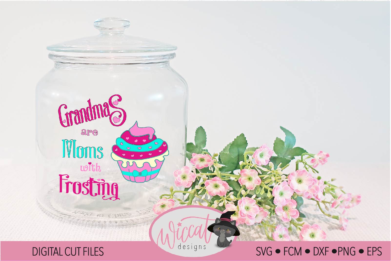 Download Grandma Cupcake quote svg, moms with frosting (75218 ...