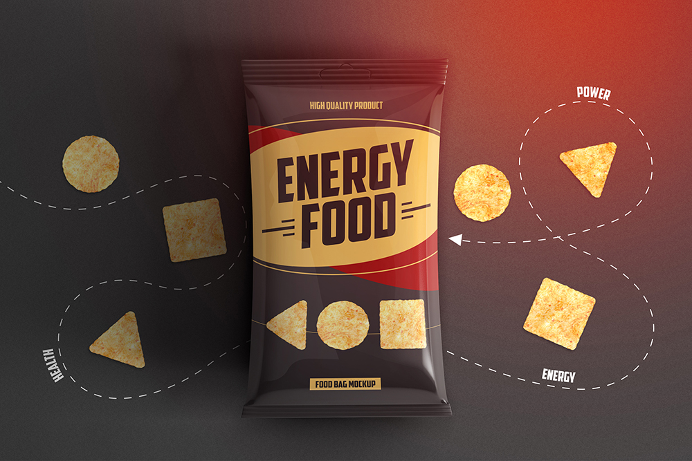 Download Food Bag Product Mockup