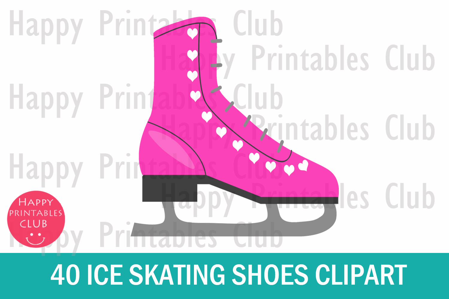 40 Ice Skating Shoes Clipart (139773) Illustrations Design Bundles