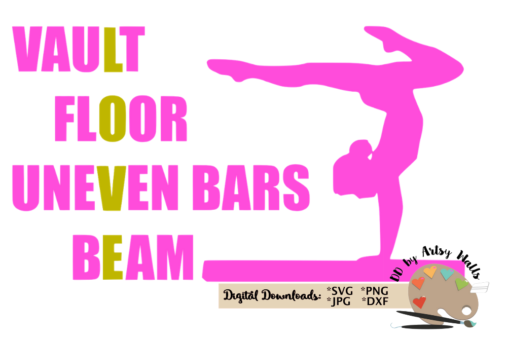 Download Gymnastics quote svg cut file, gymnast silhouette cricut svg