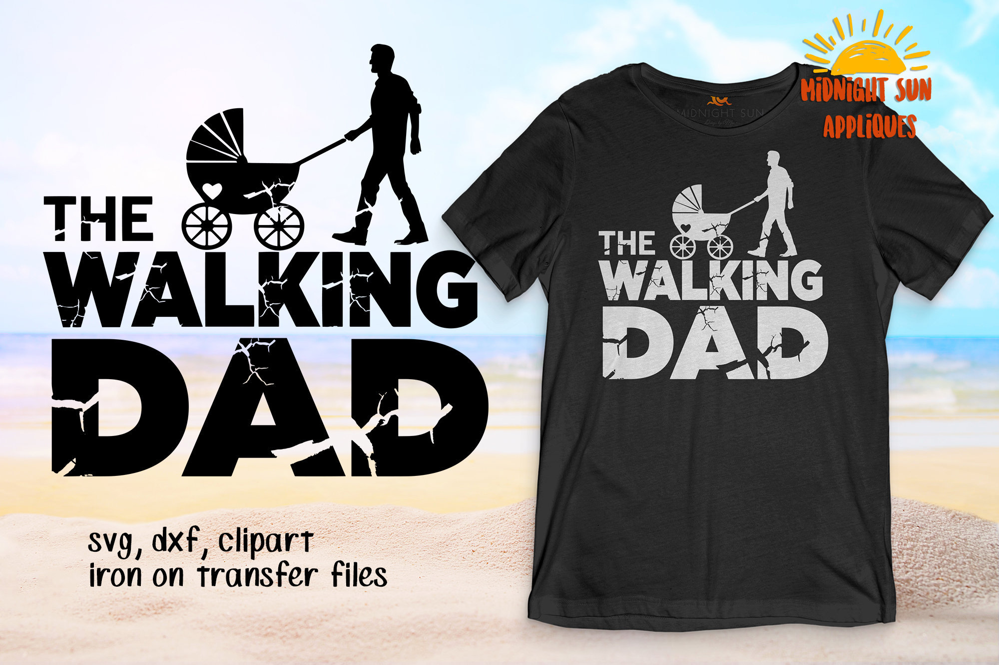 Download The Walking Dad SVG, Clipart, DXF, Iron on, Svg for Dad Father (99013) | SVGs | Design Bundles