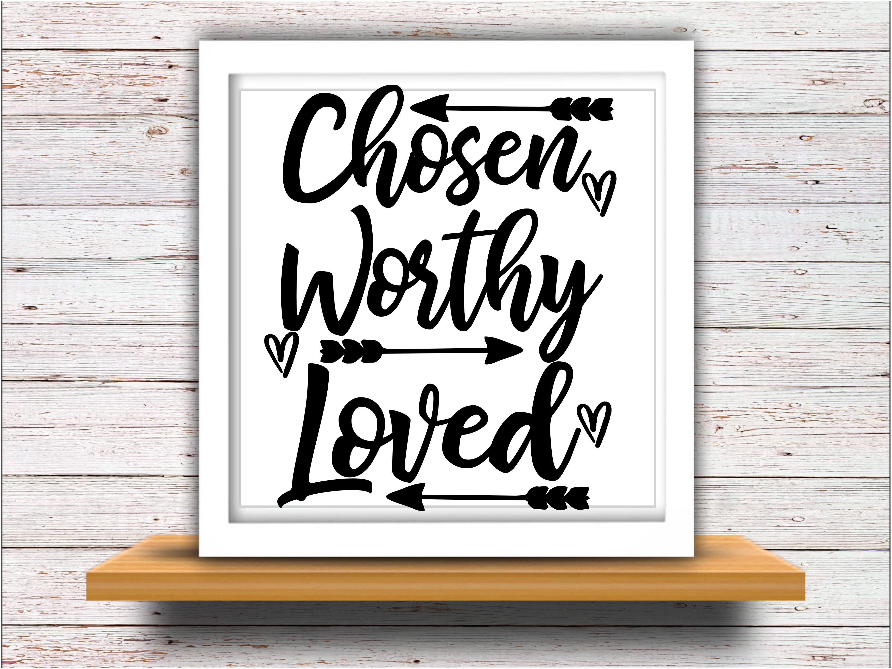 Download Chosen svg SVG DXF JPEG Silhouette Cameo Cricut iron on ...