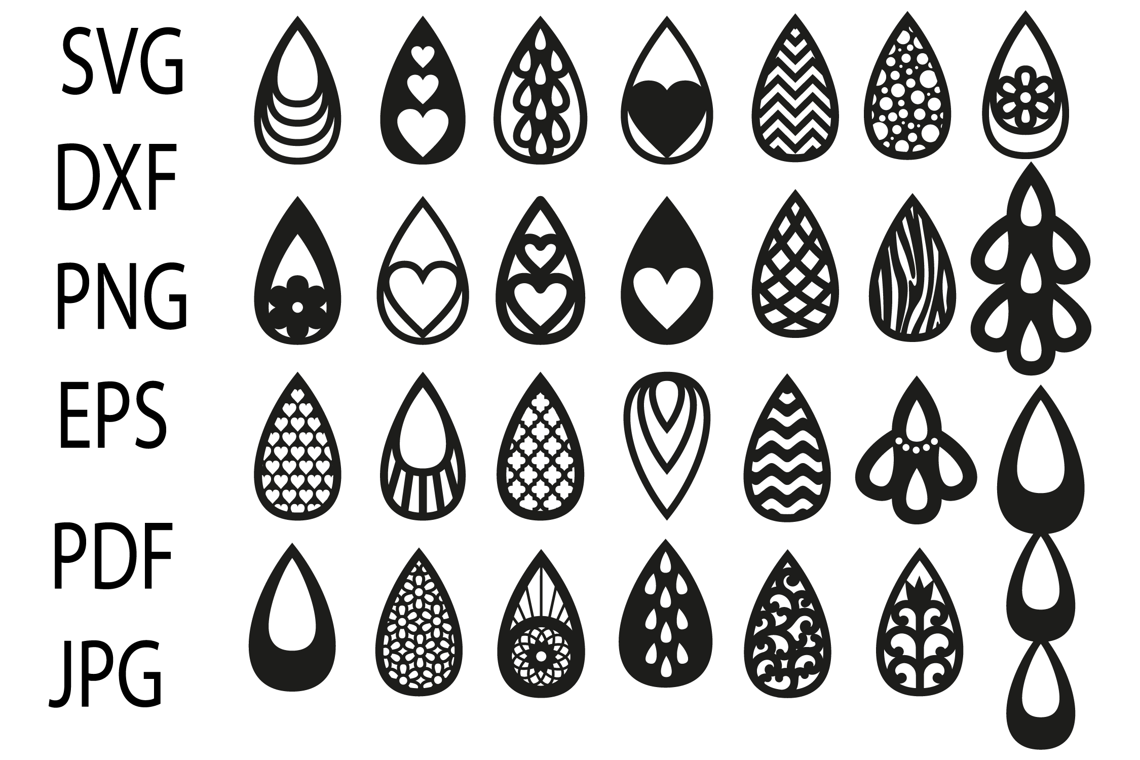 Earring Template Svg Free