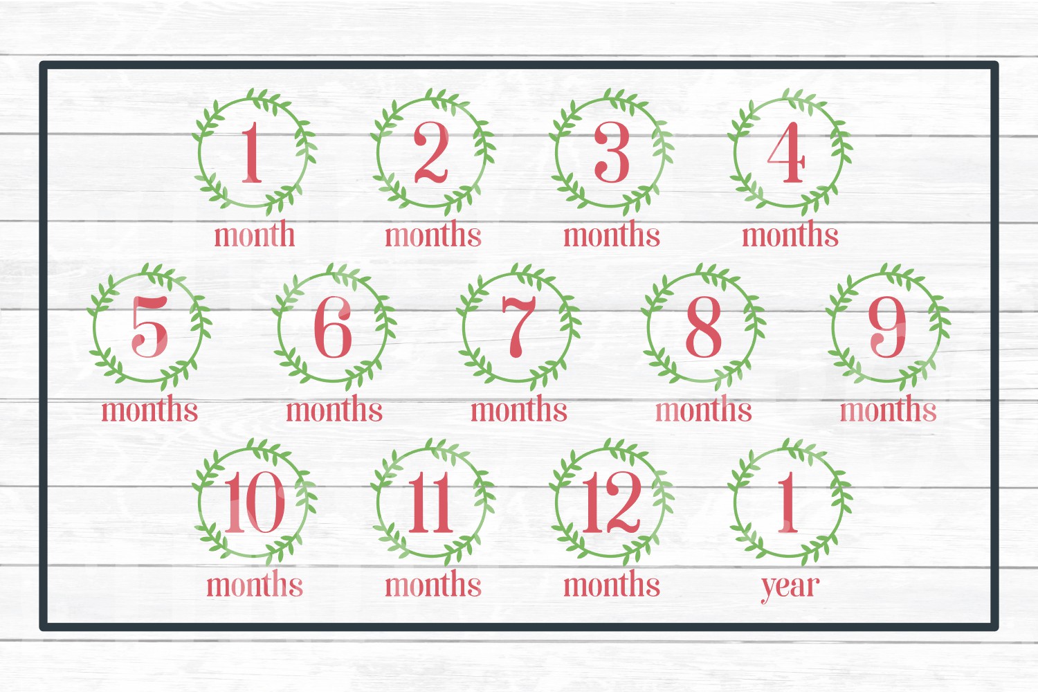 Free Free 317 Baby Monthly Milestone Svg SVG PNG EPS DXF File
